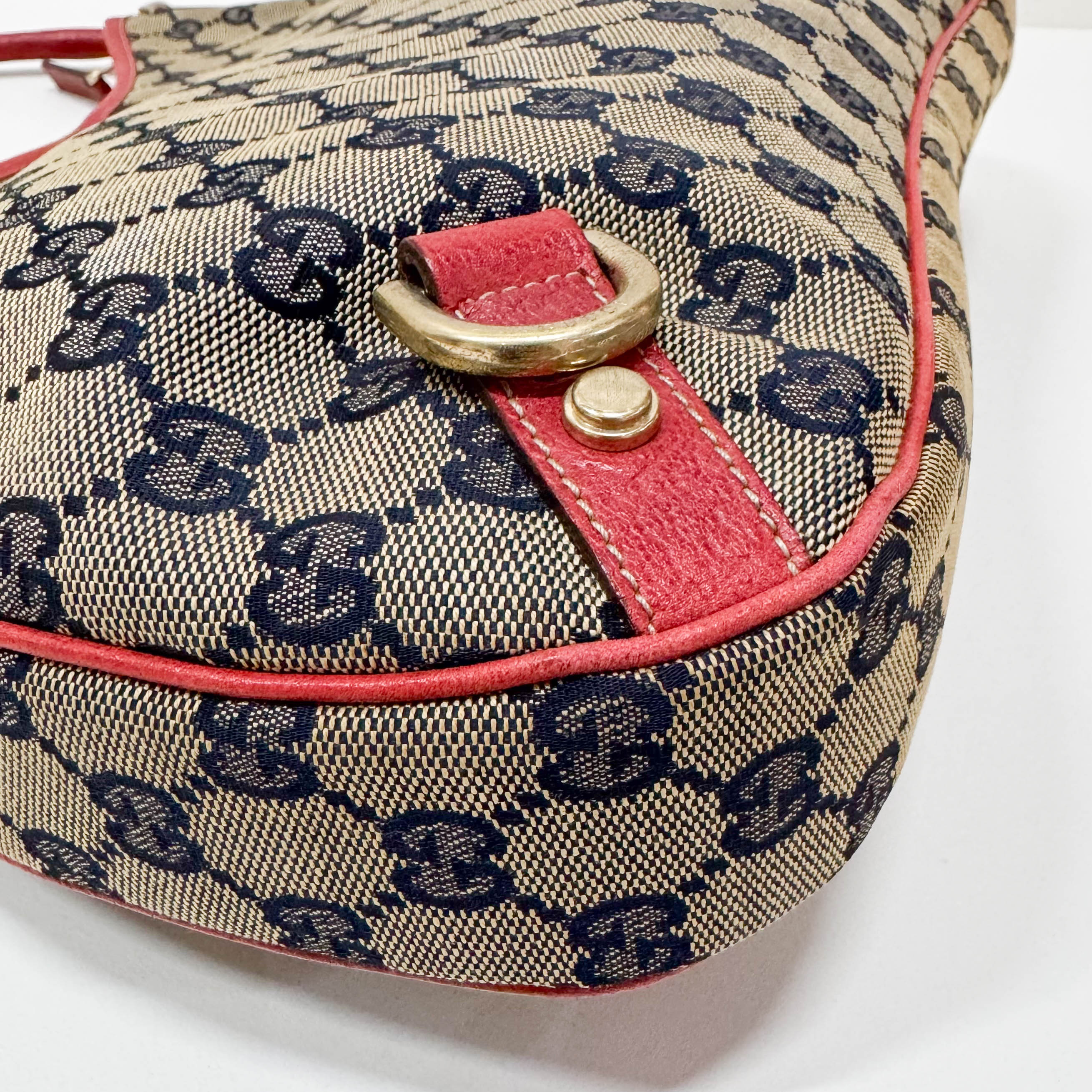 GG Canvas D-Ring Abbey Hobo Bag