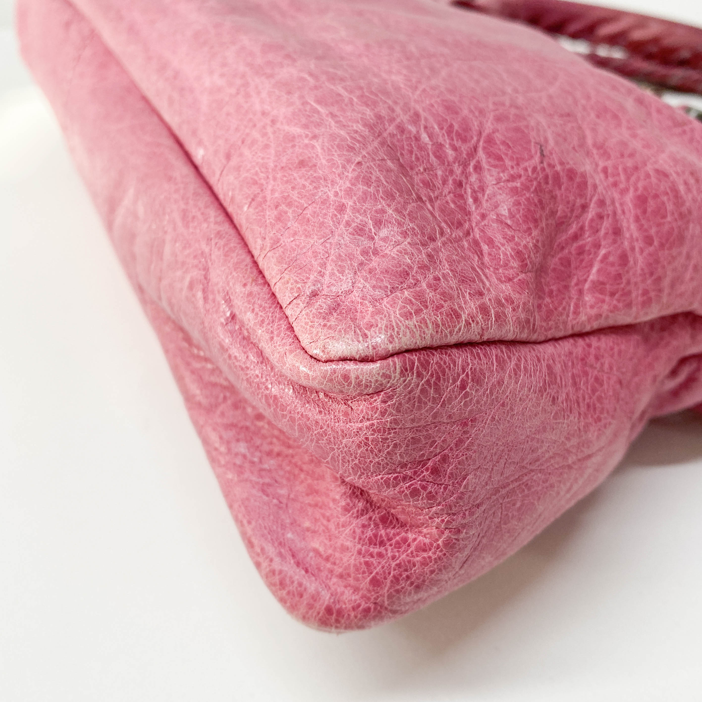 The First Pink Calfskin Leather Two Way Bag