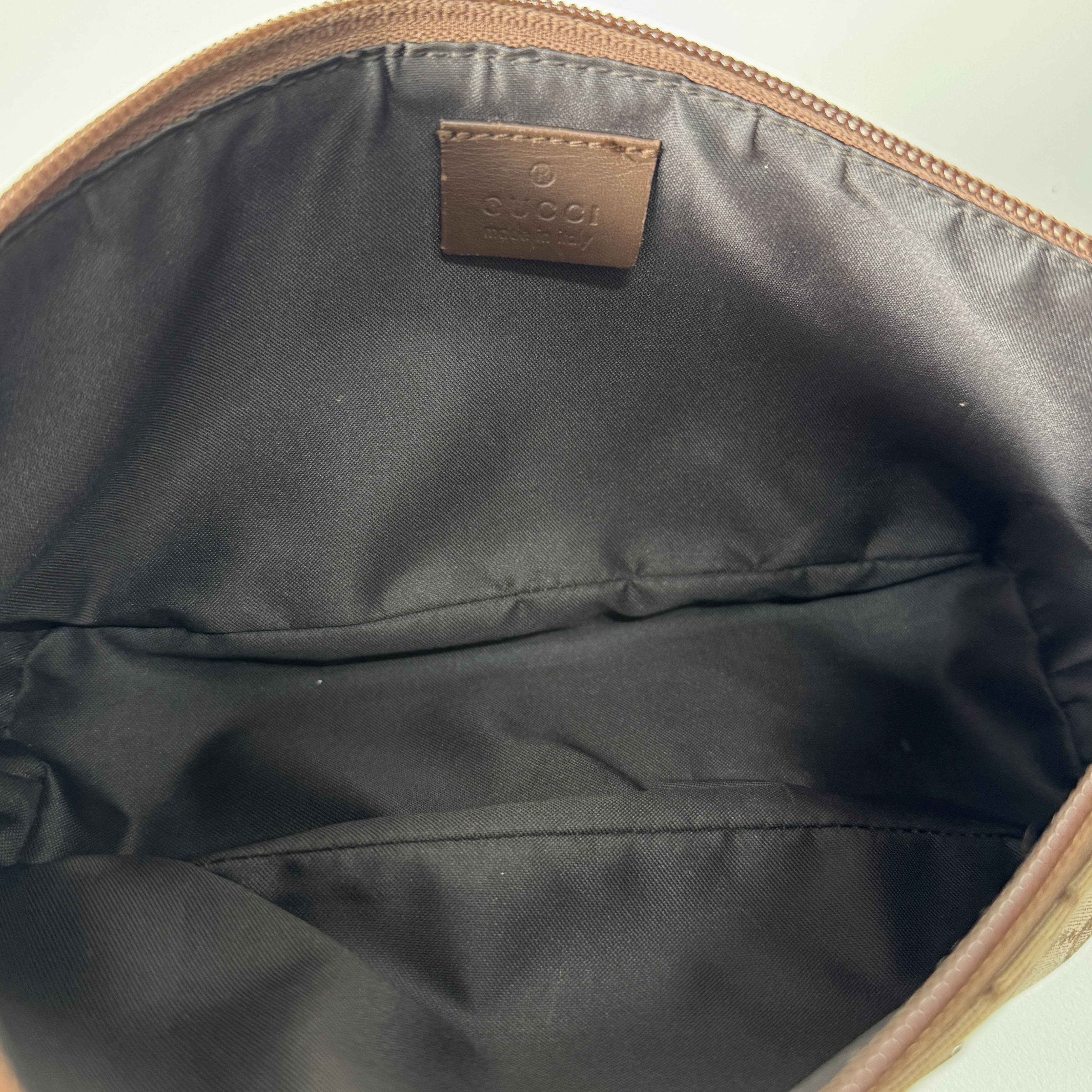 GG Canvas Brown Pouch Bag
