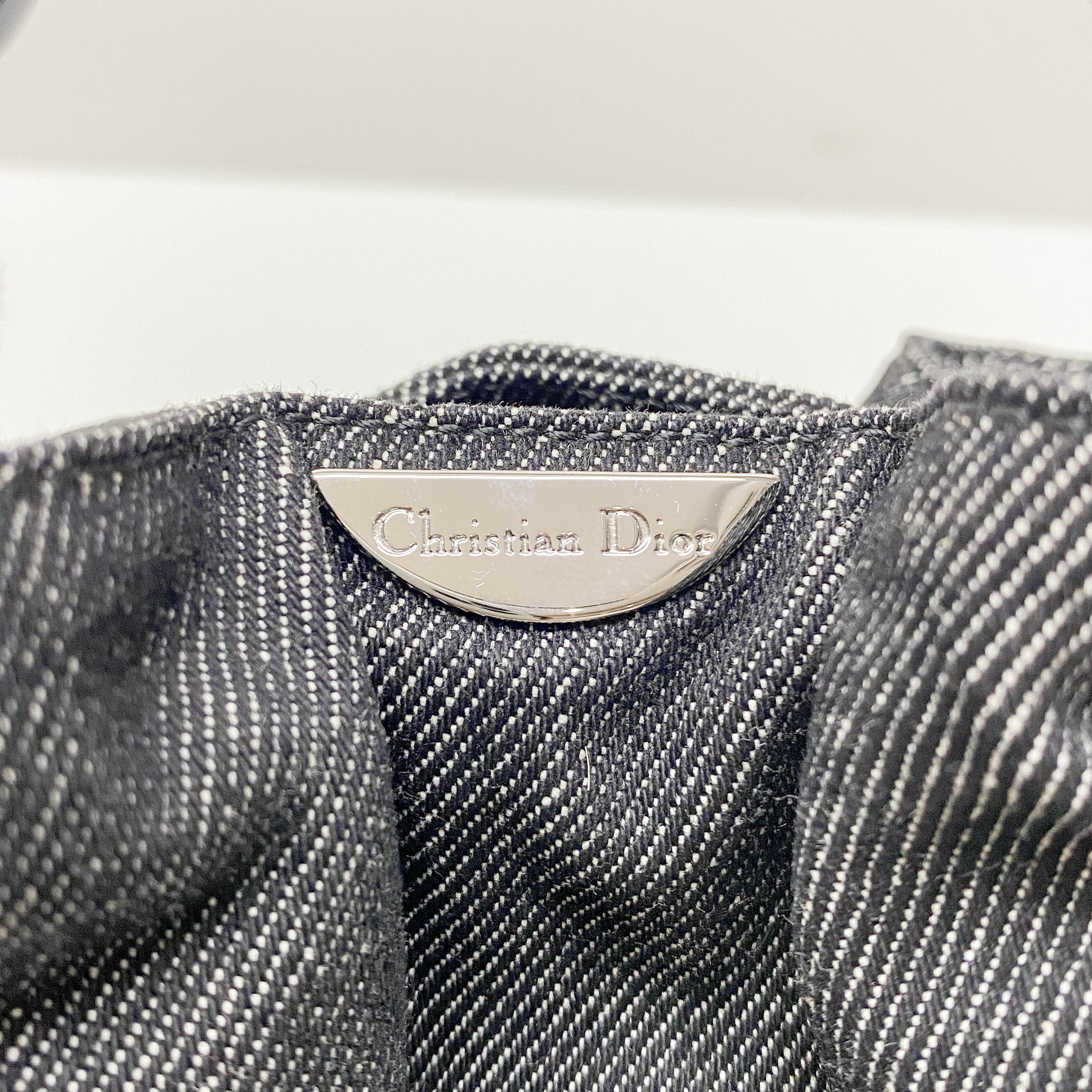 Malice Pearl Black Denim Hand Bag