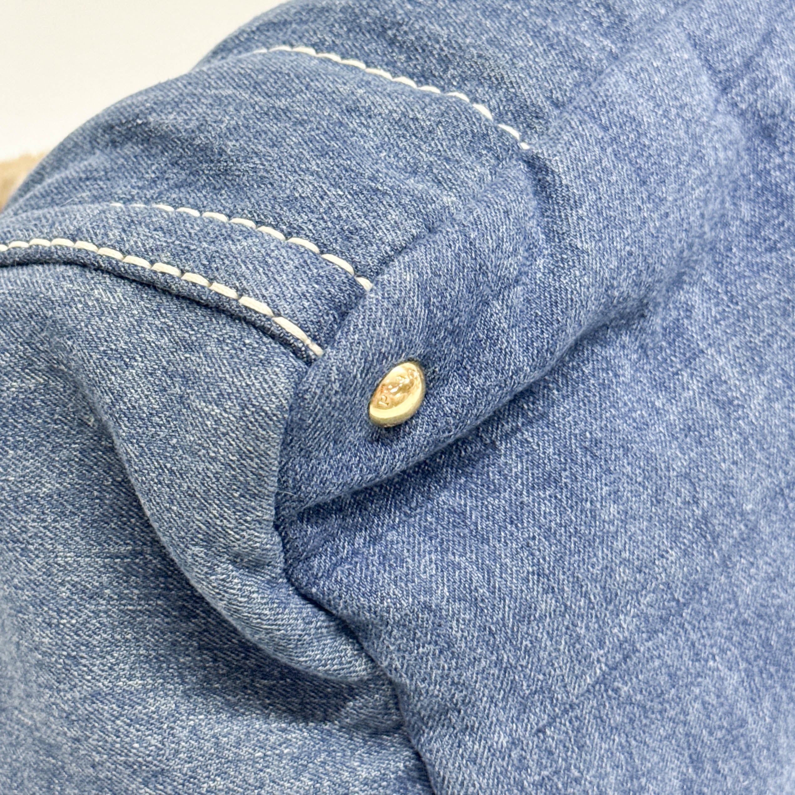 Vintage Blue Denim Two Way Bag