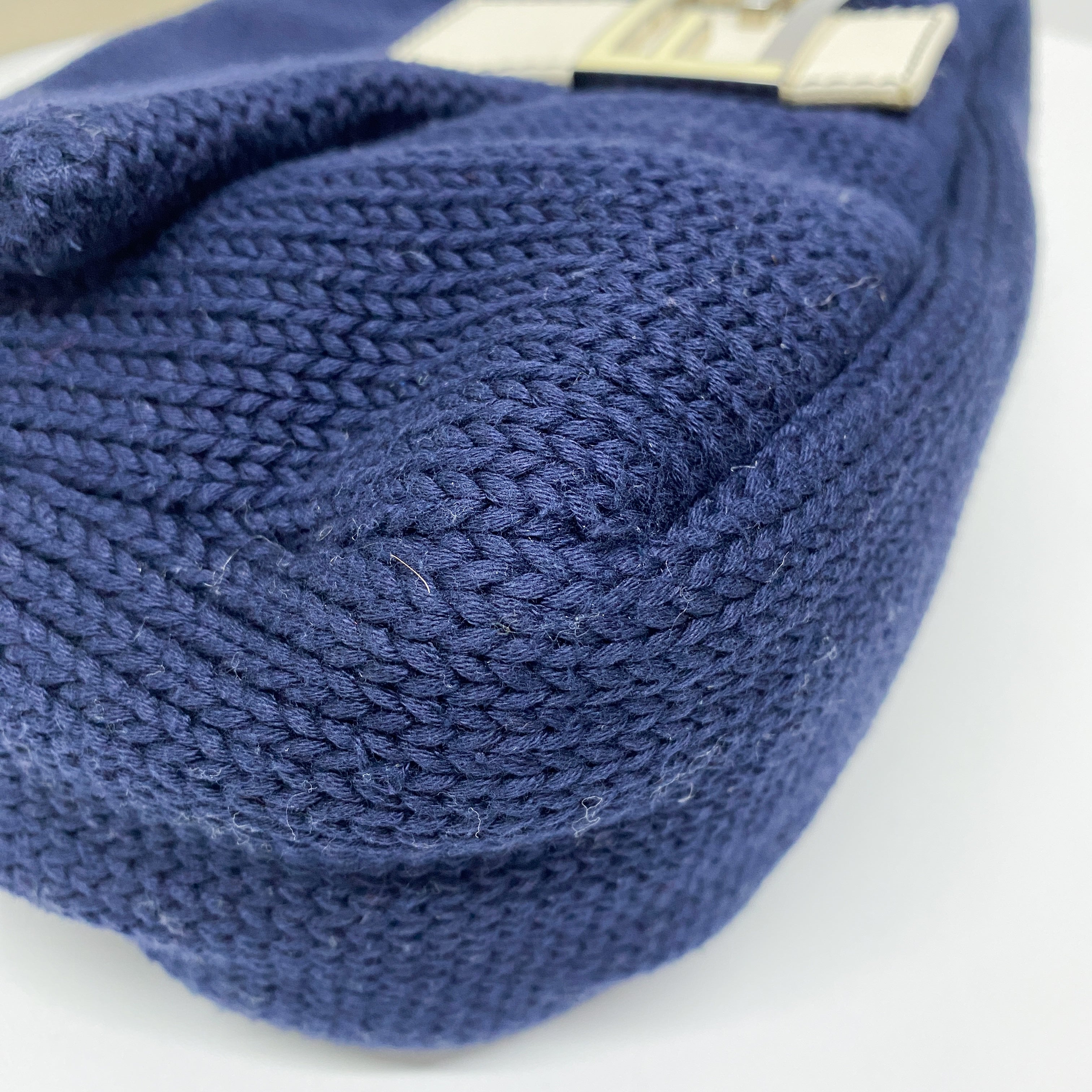 Mamma Baguette Knitted Cotton Fabric Shoulder Bag