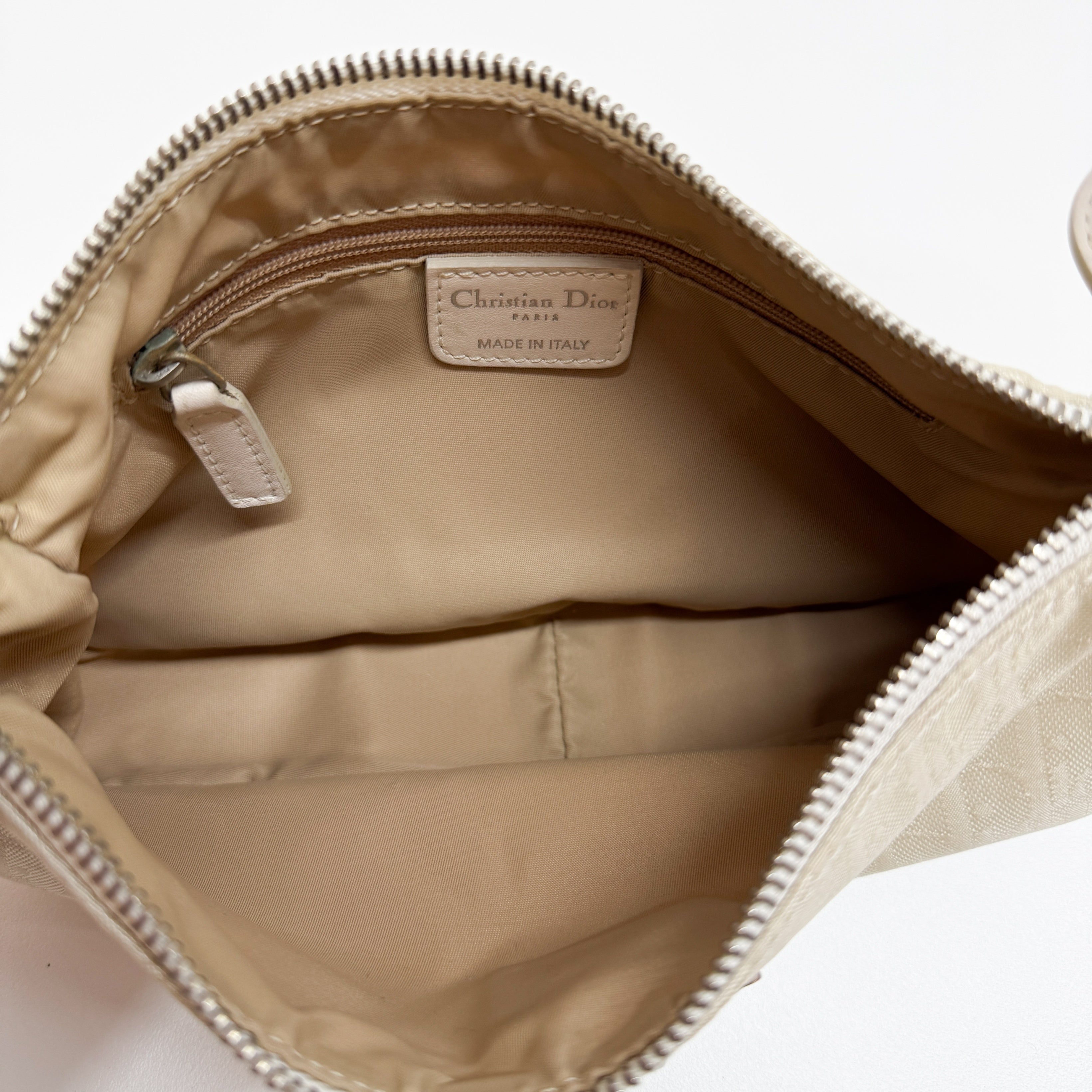 Trotter Beige Canvas Pochette Bag