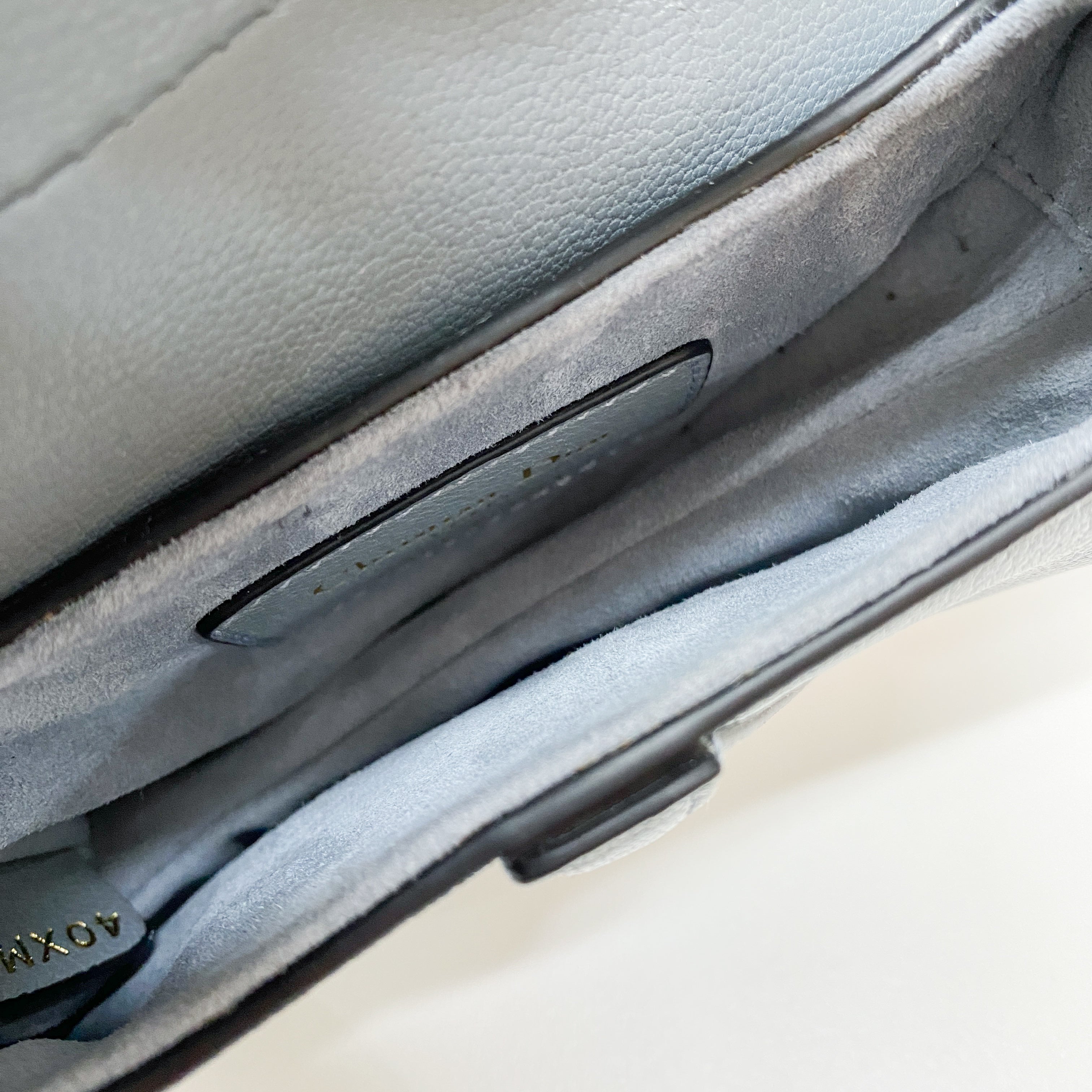 Mini Saddle Blue Leather Hand Bag