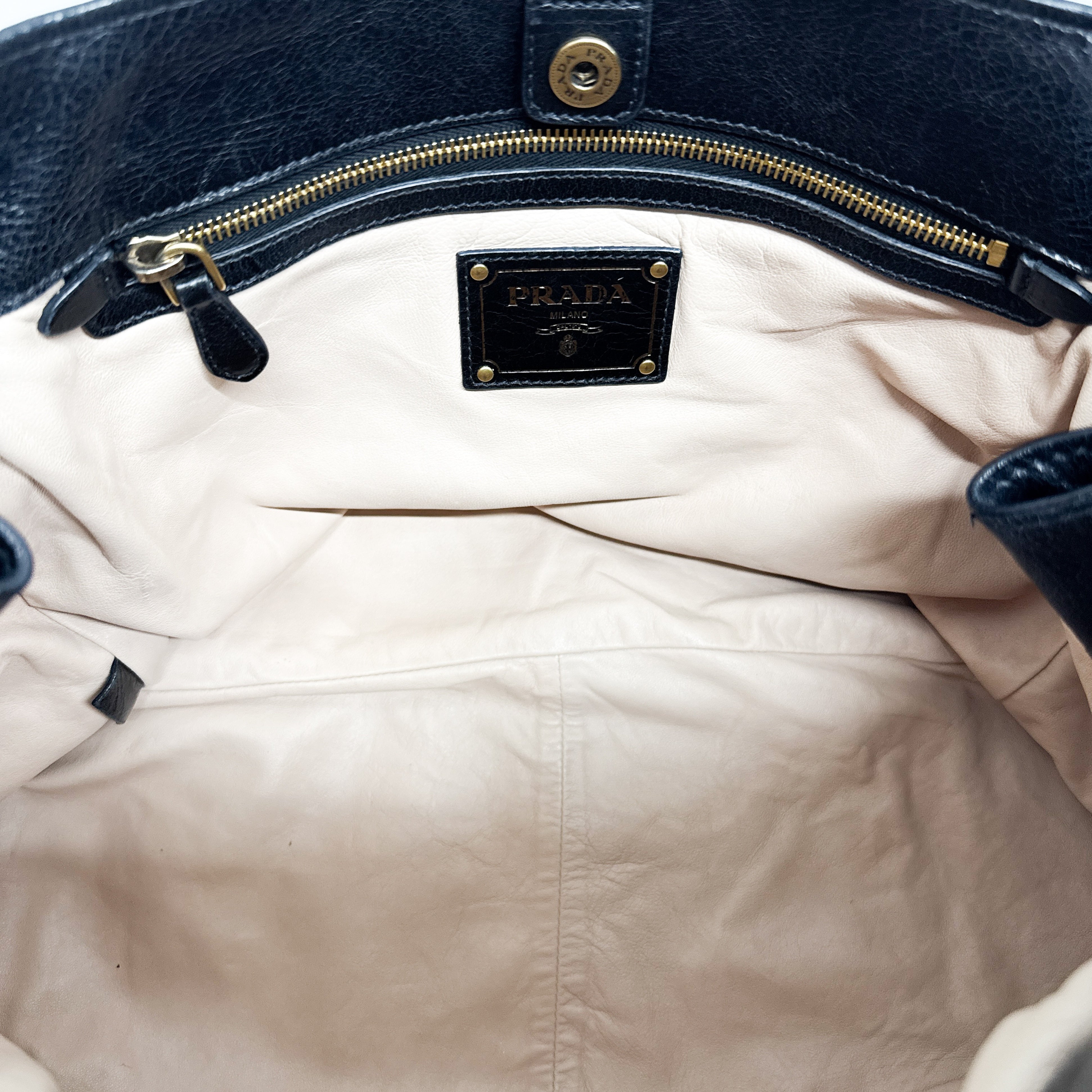 Black Leather Hand Bag