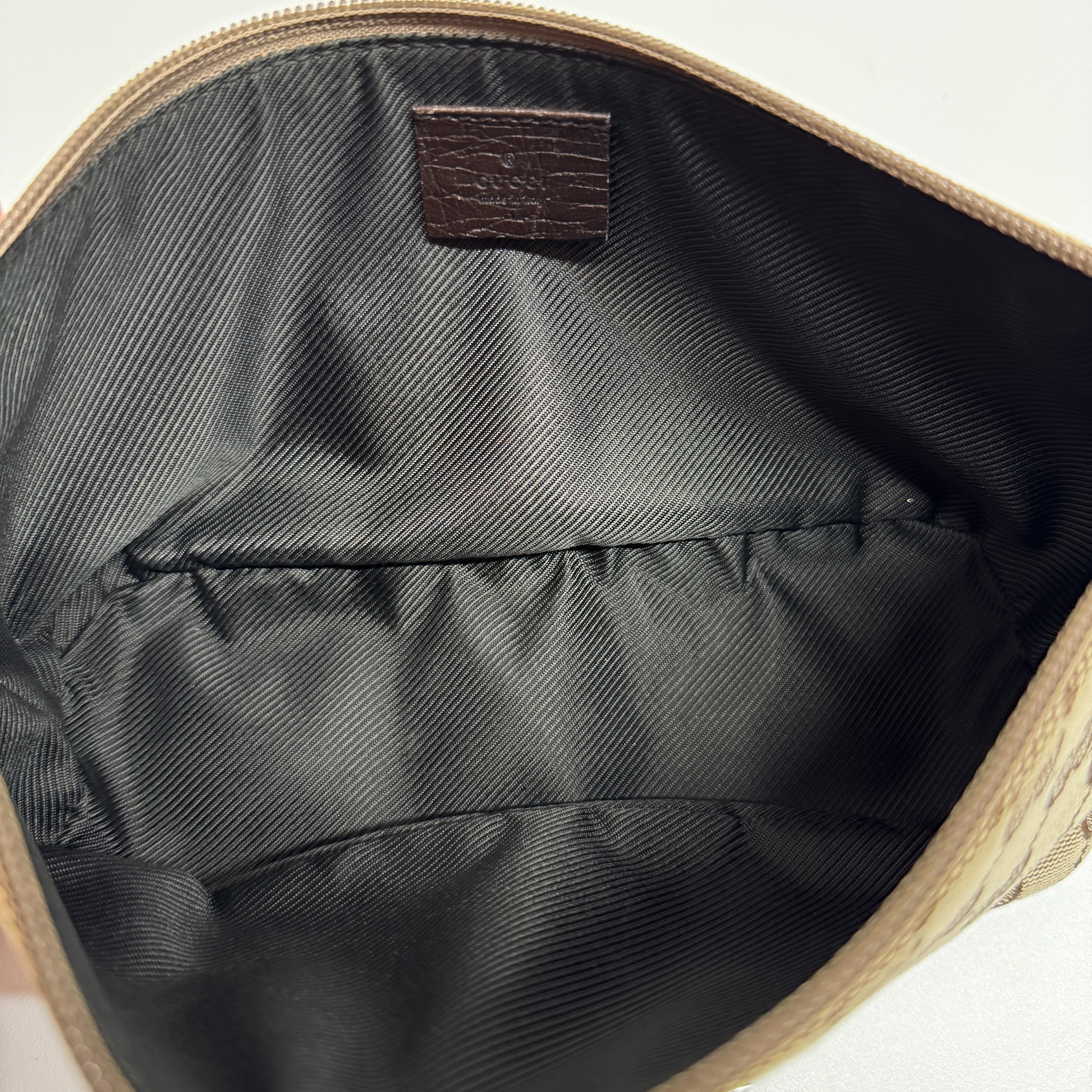 Boat GG Brown Canvas Pouch Shoulder Bag