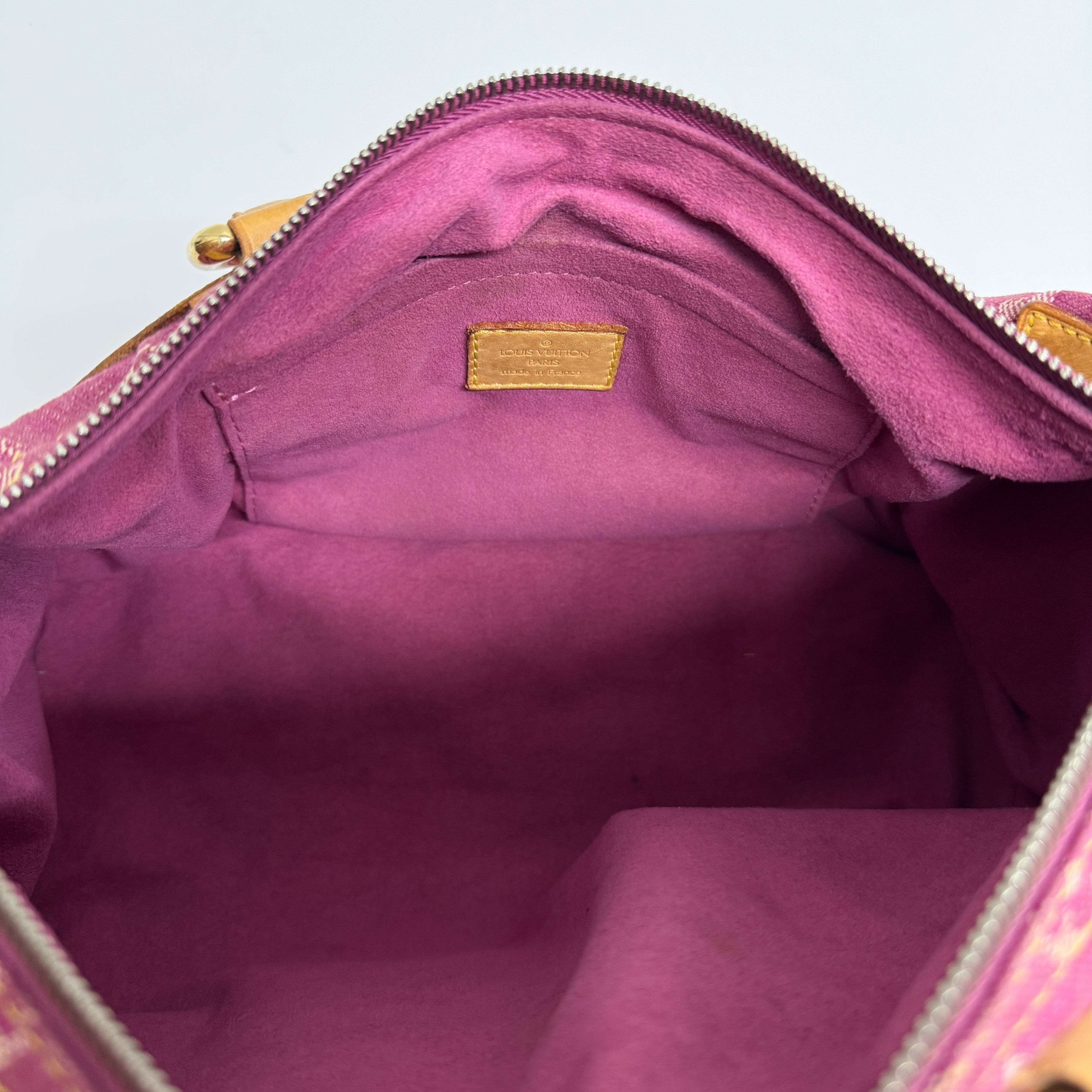 Neo Speedy Pink Baggy Monogram Denim Hand Bag