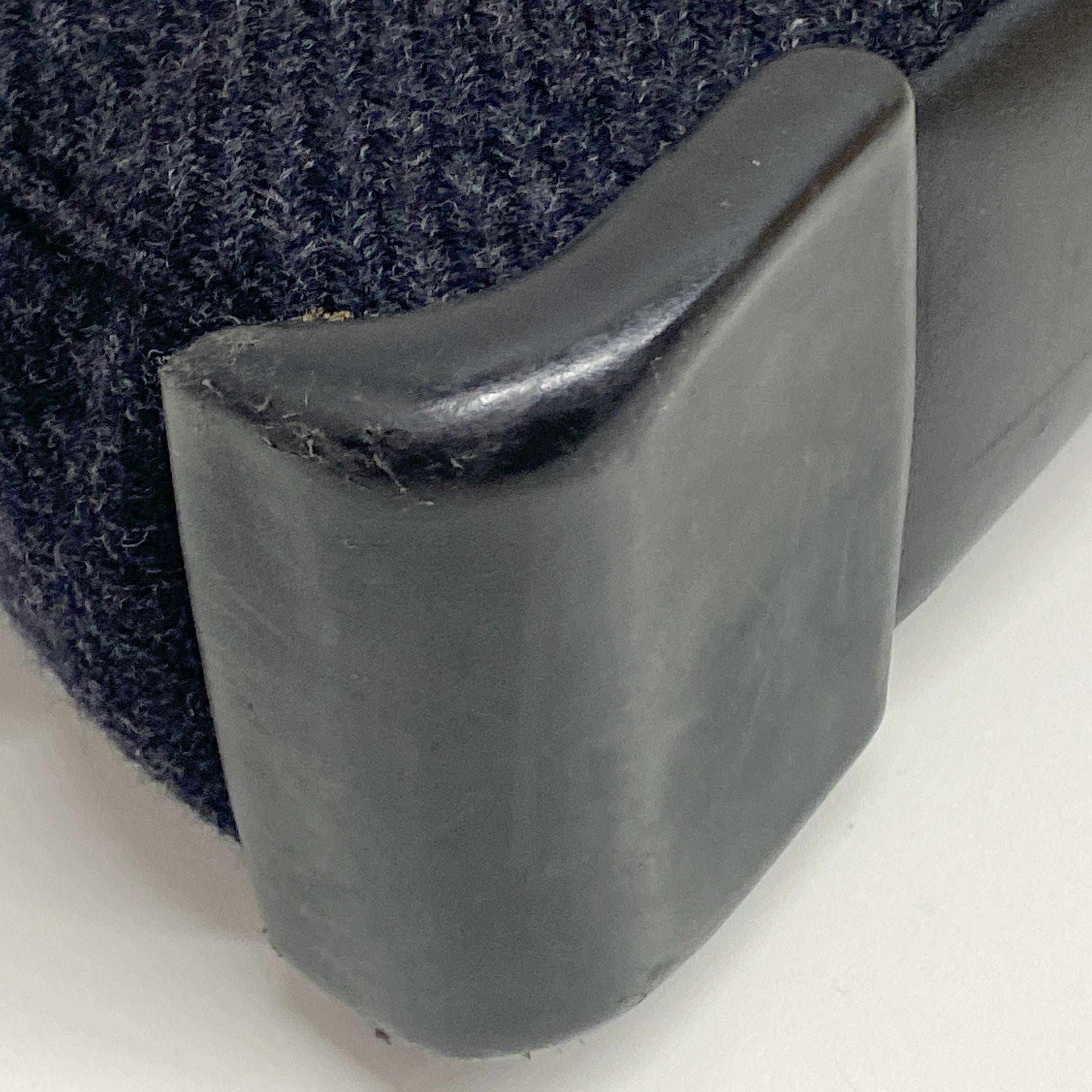 Vintage Black Wool Shoulder Bag