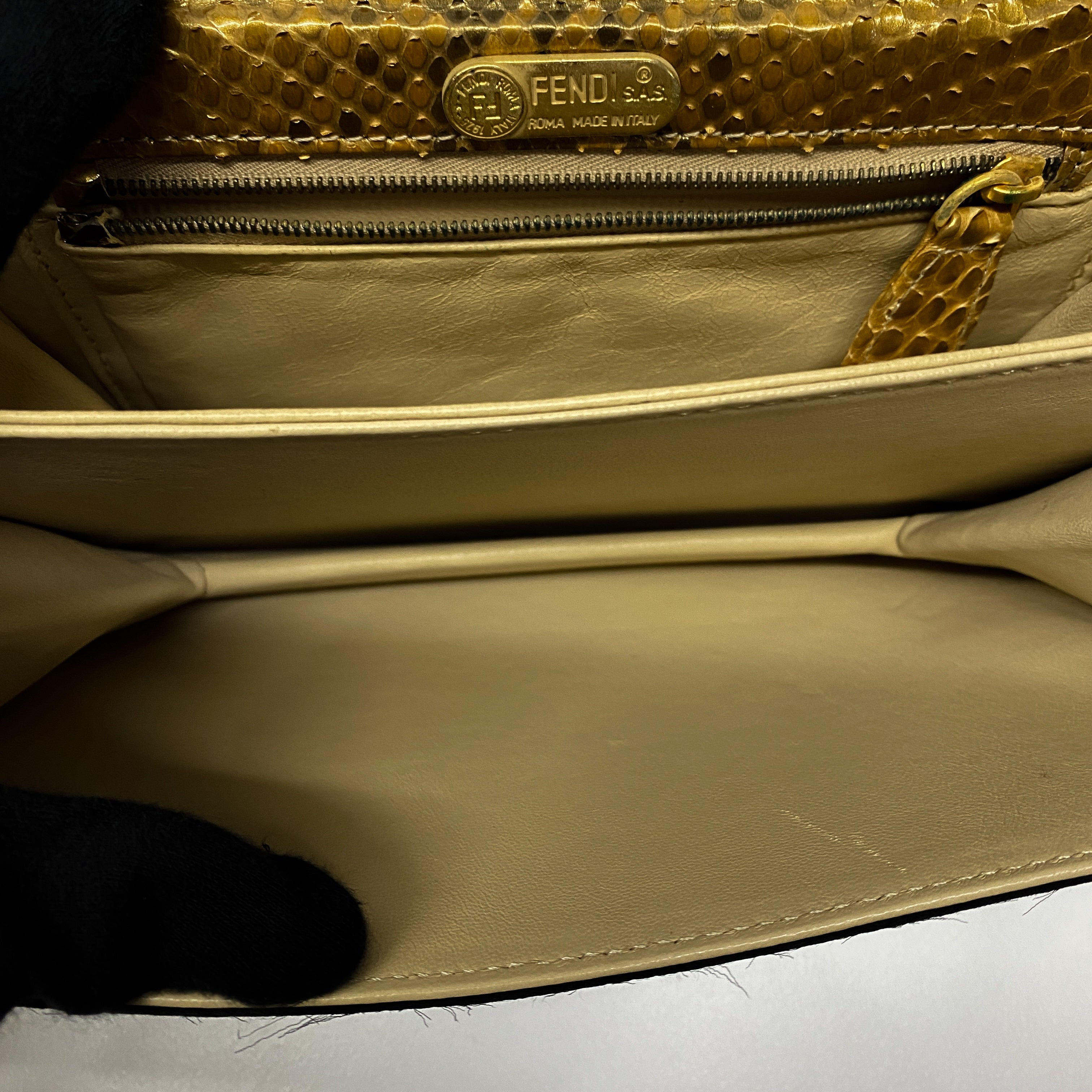 Embroidered Black And Gold Shoulder Bag