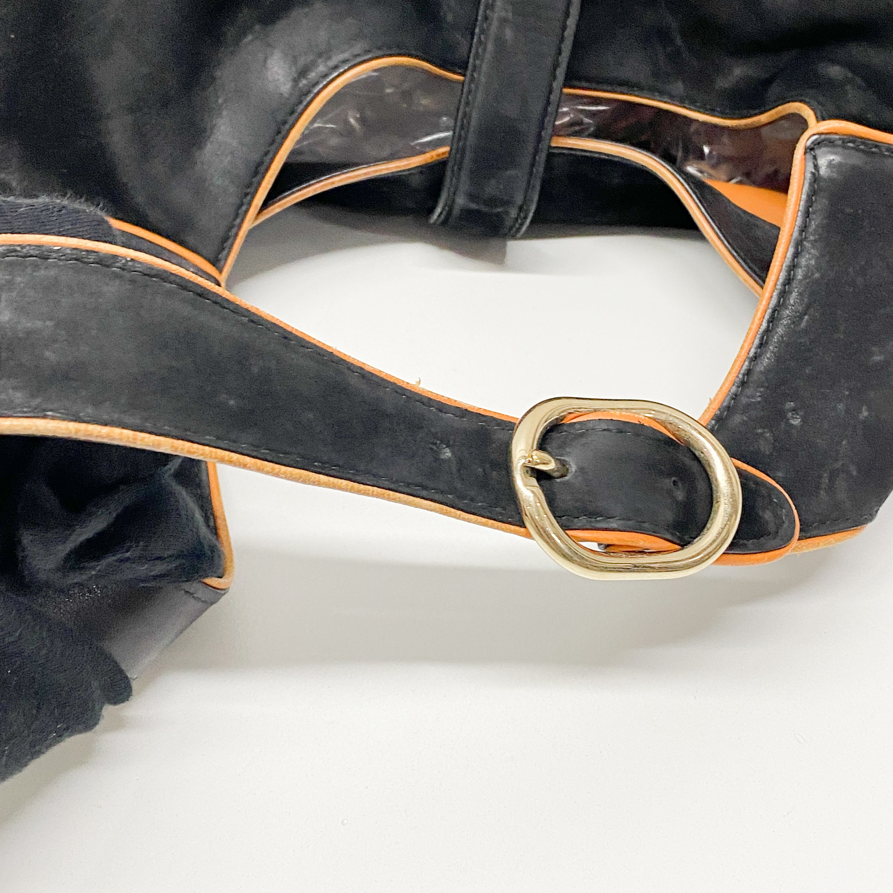 Jackie Black Leather Shoulder Bag