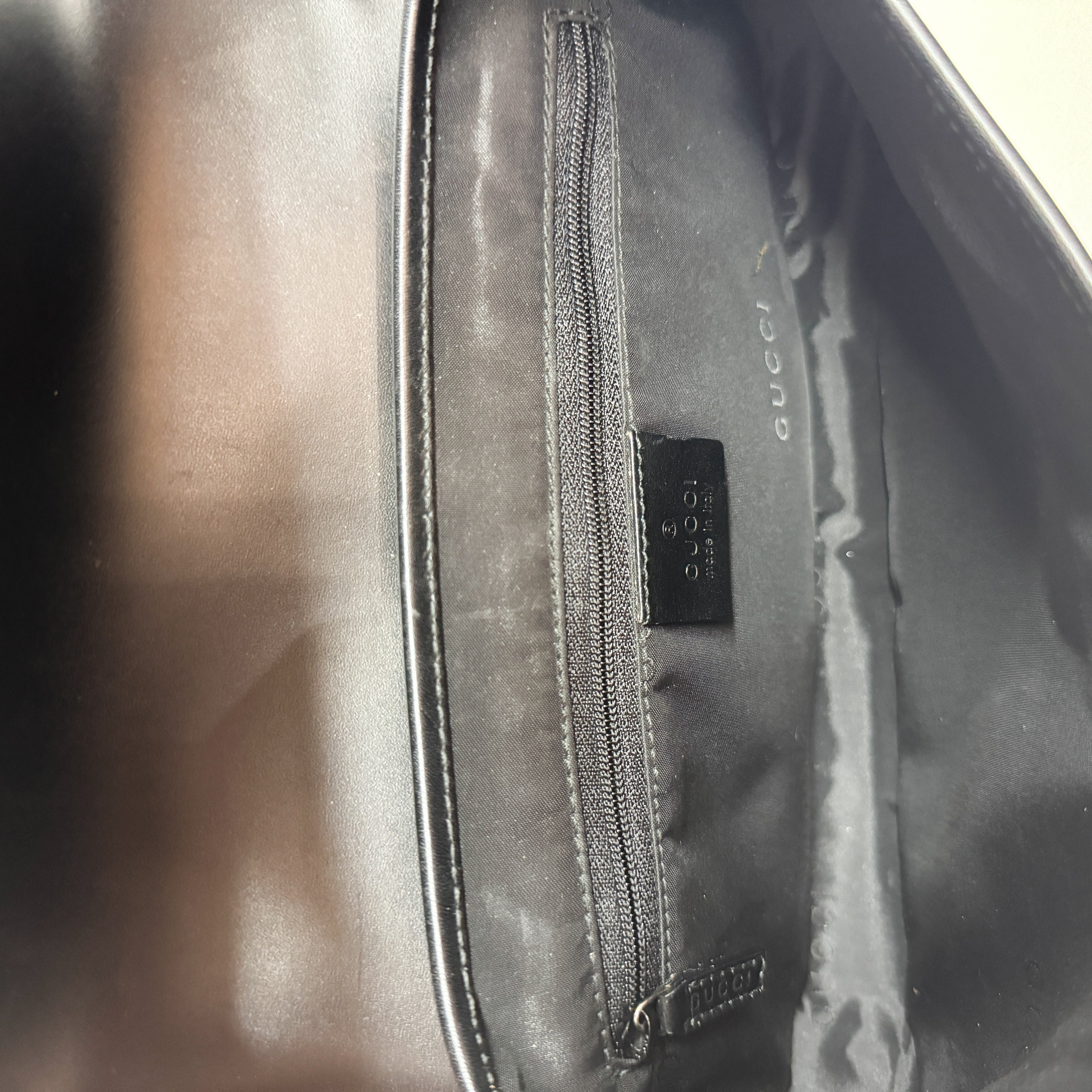 Jackie Black Calfskin Leather Shoulder Bag