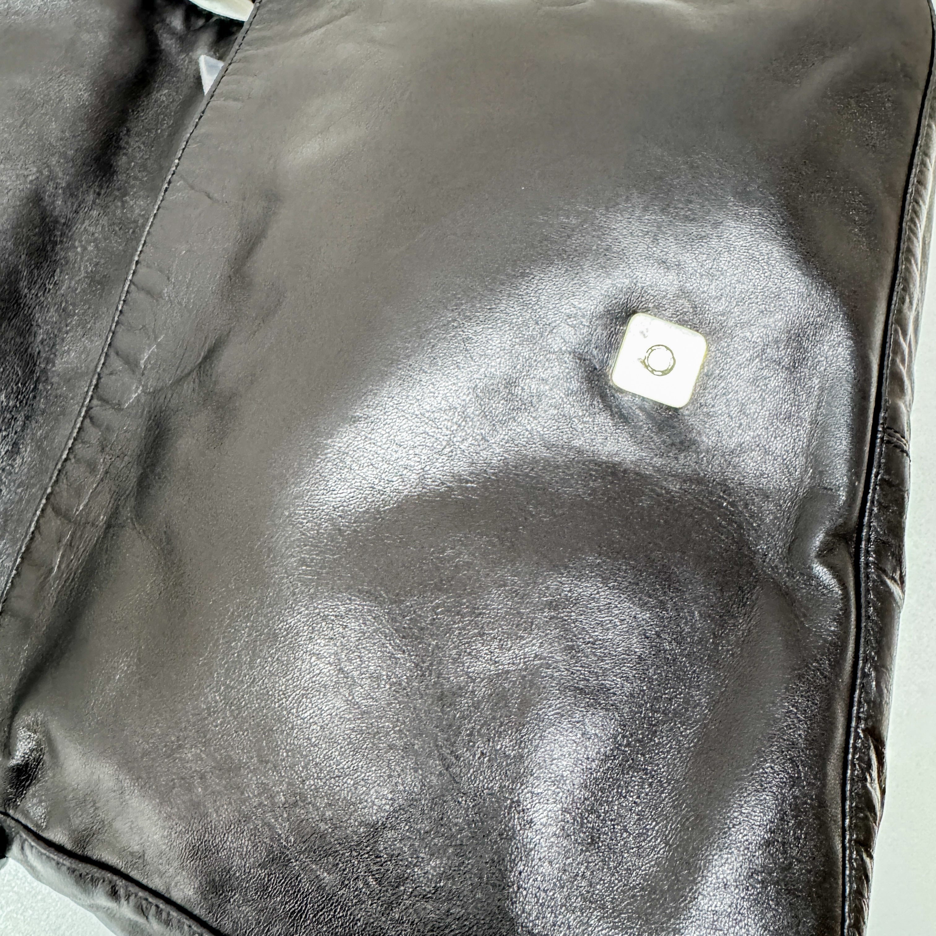 Mamma Baguette Black Leather Shoulder Bag