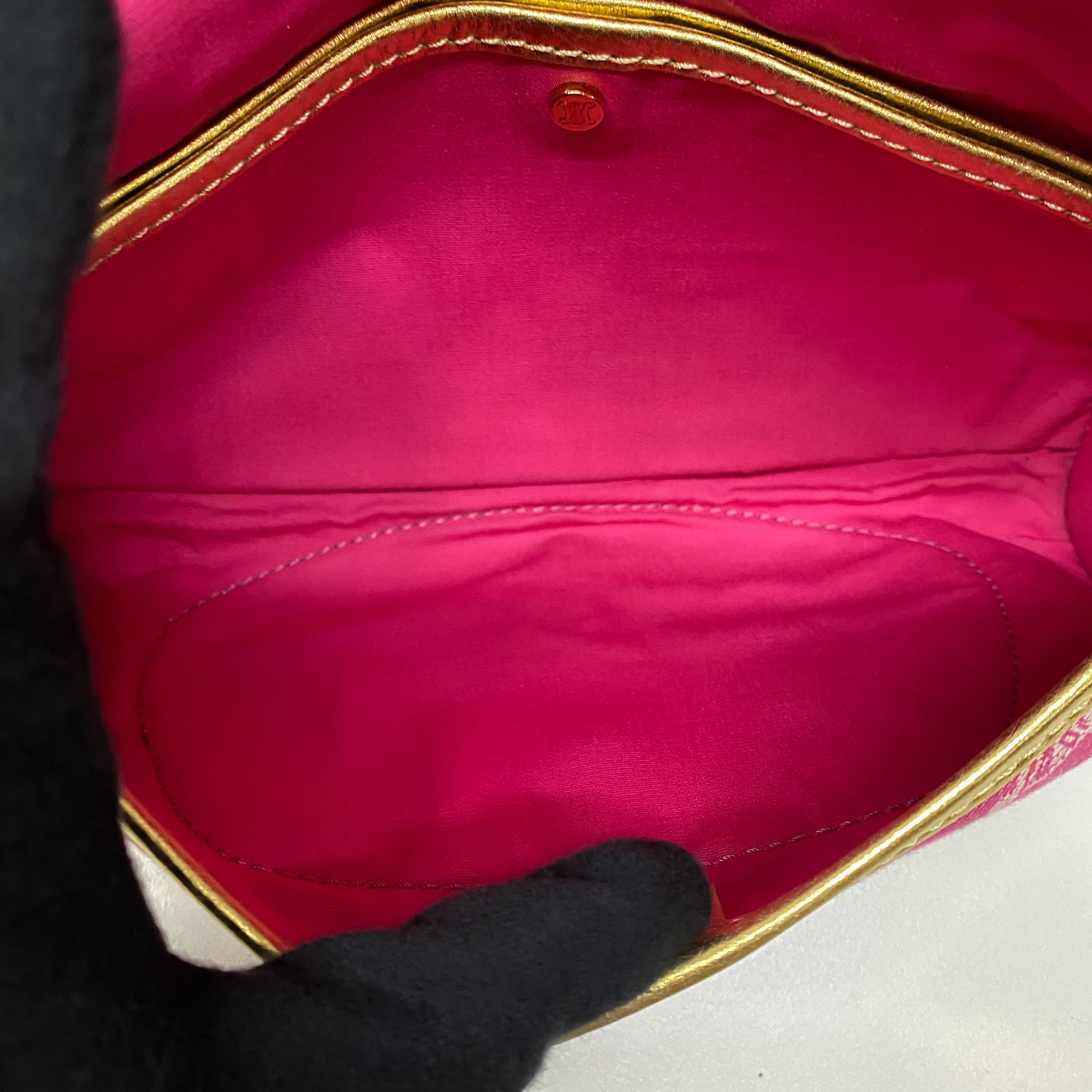 Vintage Pink Canvas Shoulder Bag