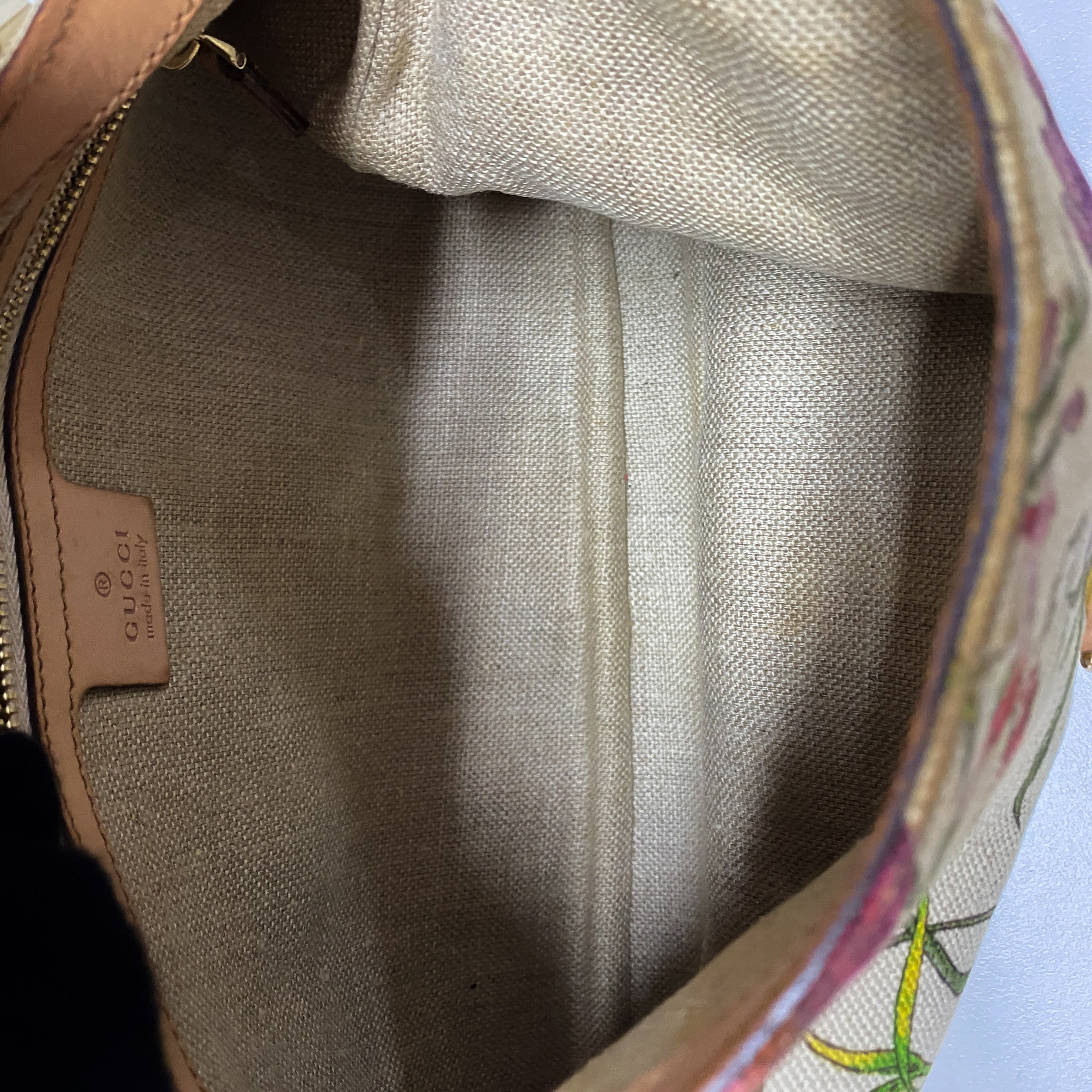 Jackie Floral Cotton Canvas Shoulder Bag