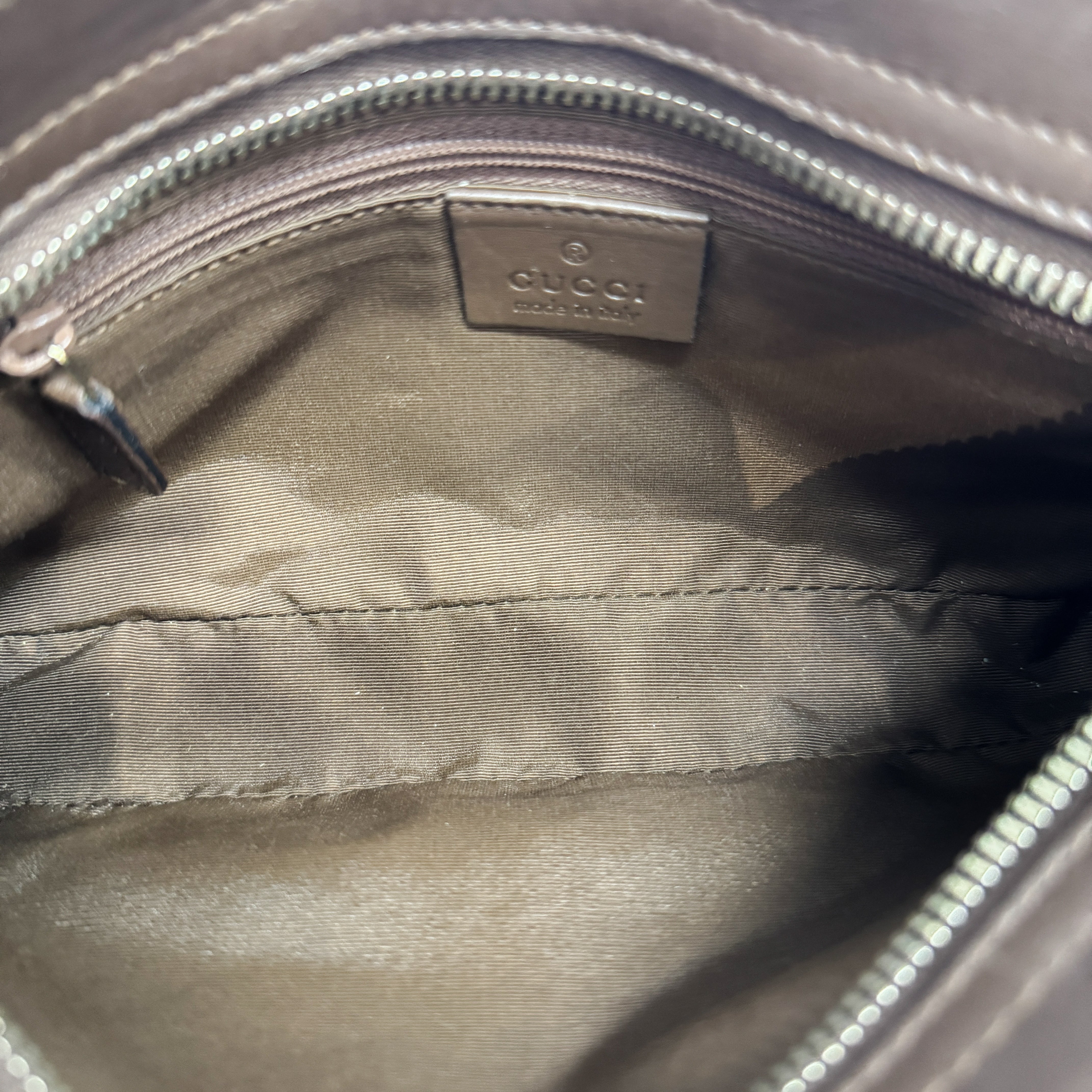 GG Canvas Leather Caramel Handle Shoulder Bag