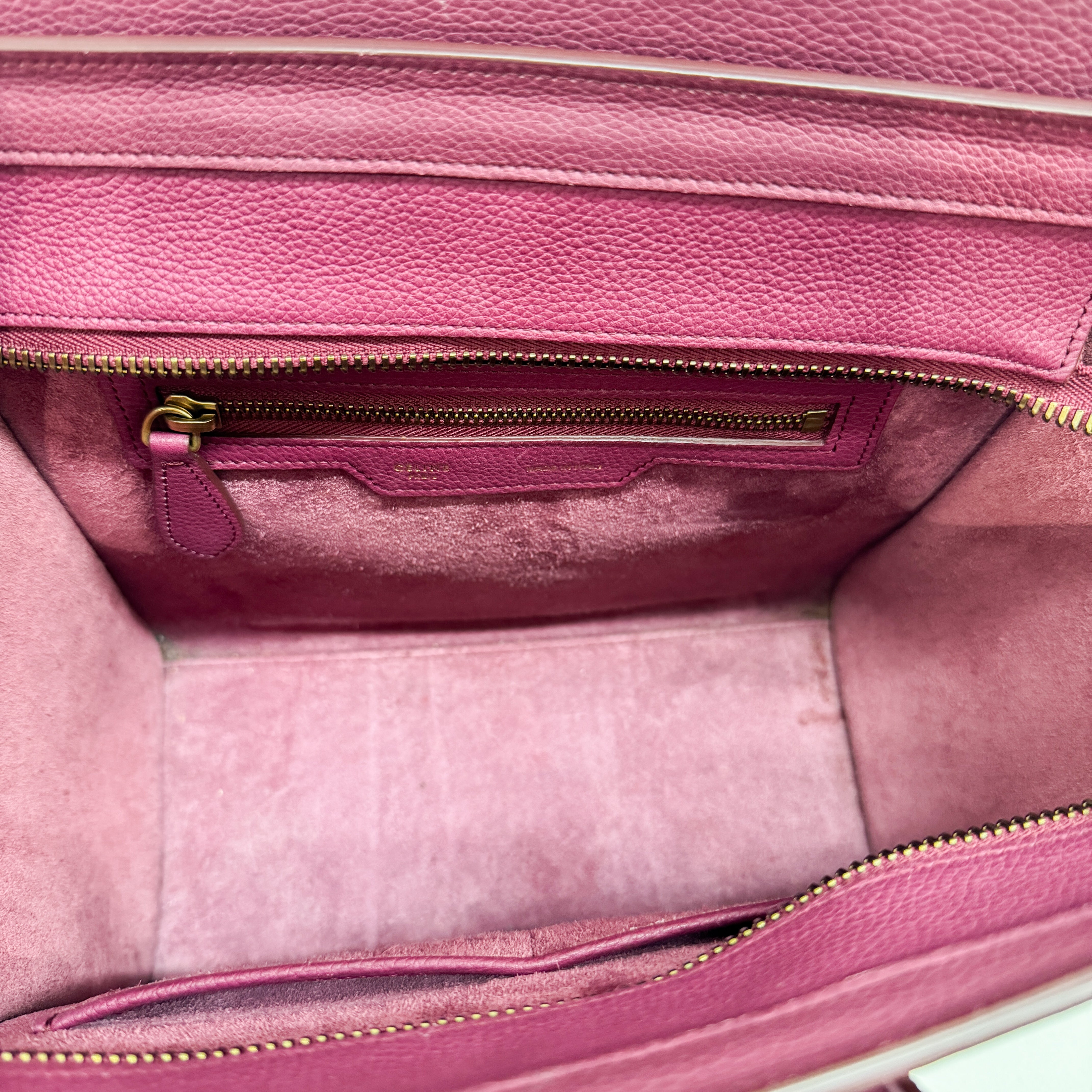 Luggage Microshopper Leather Tote Bag