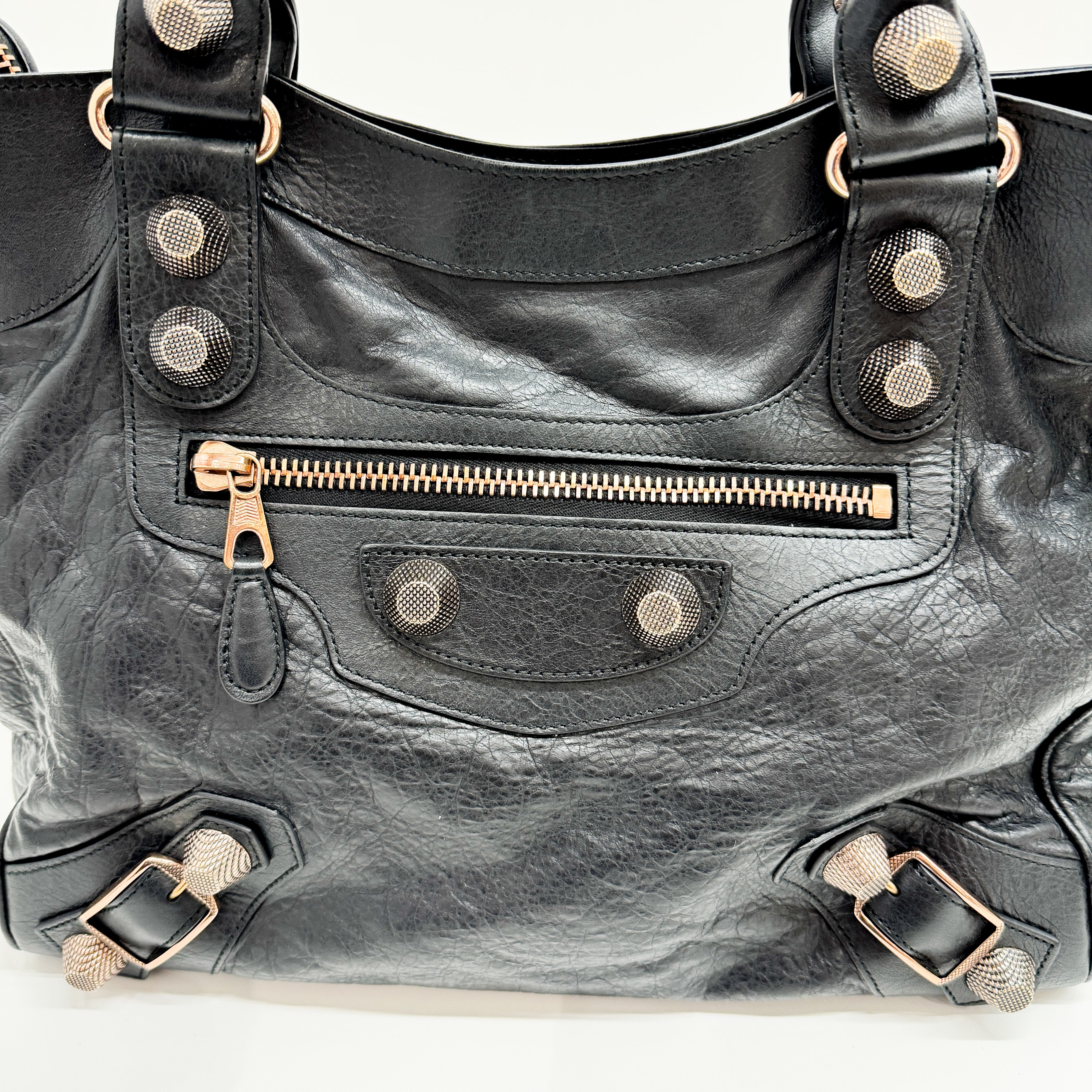 The Velo Black Calfskin Leather Two Way Bag