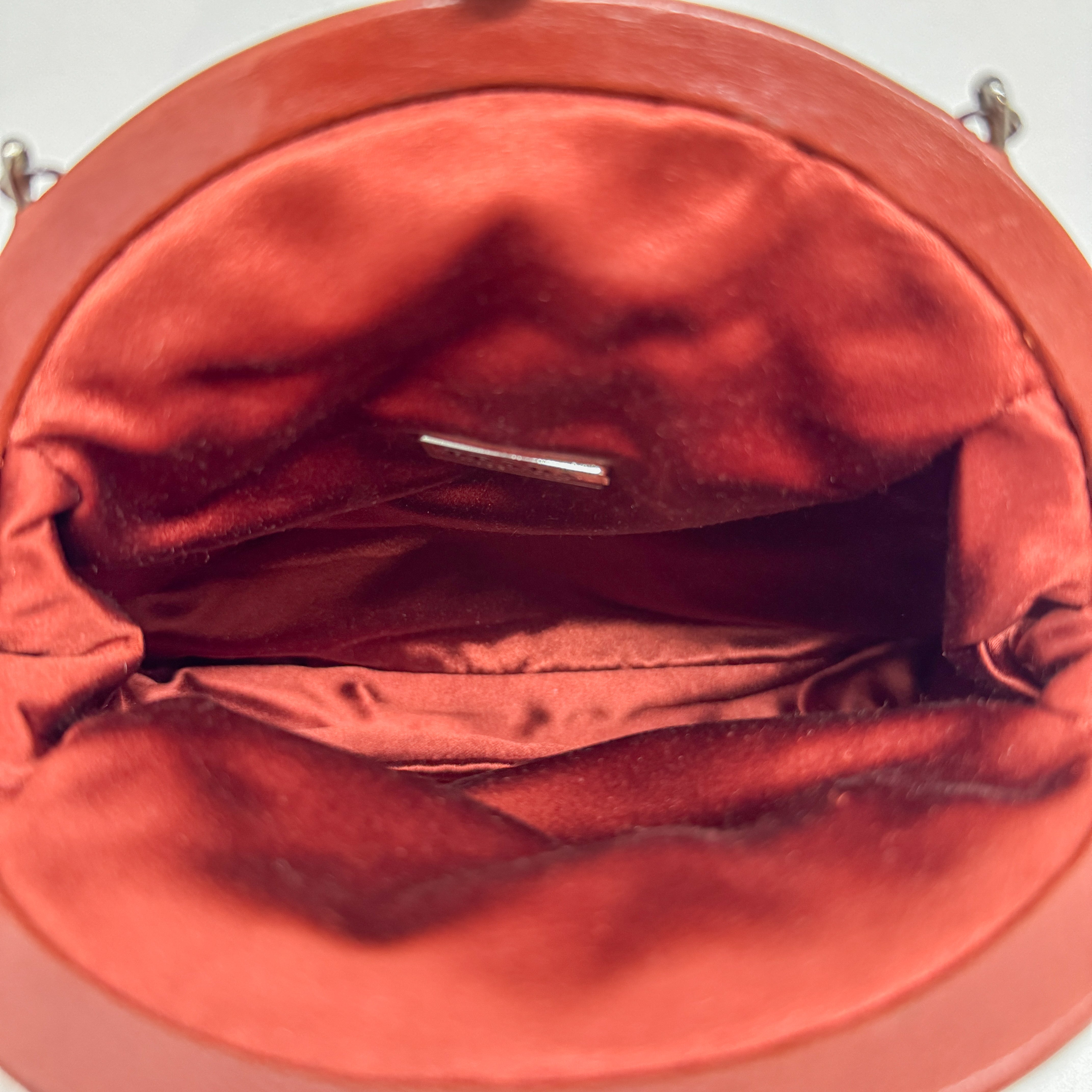 Red Satin Hand Bag