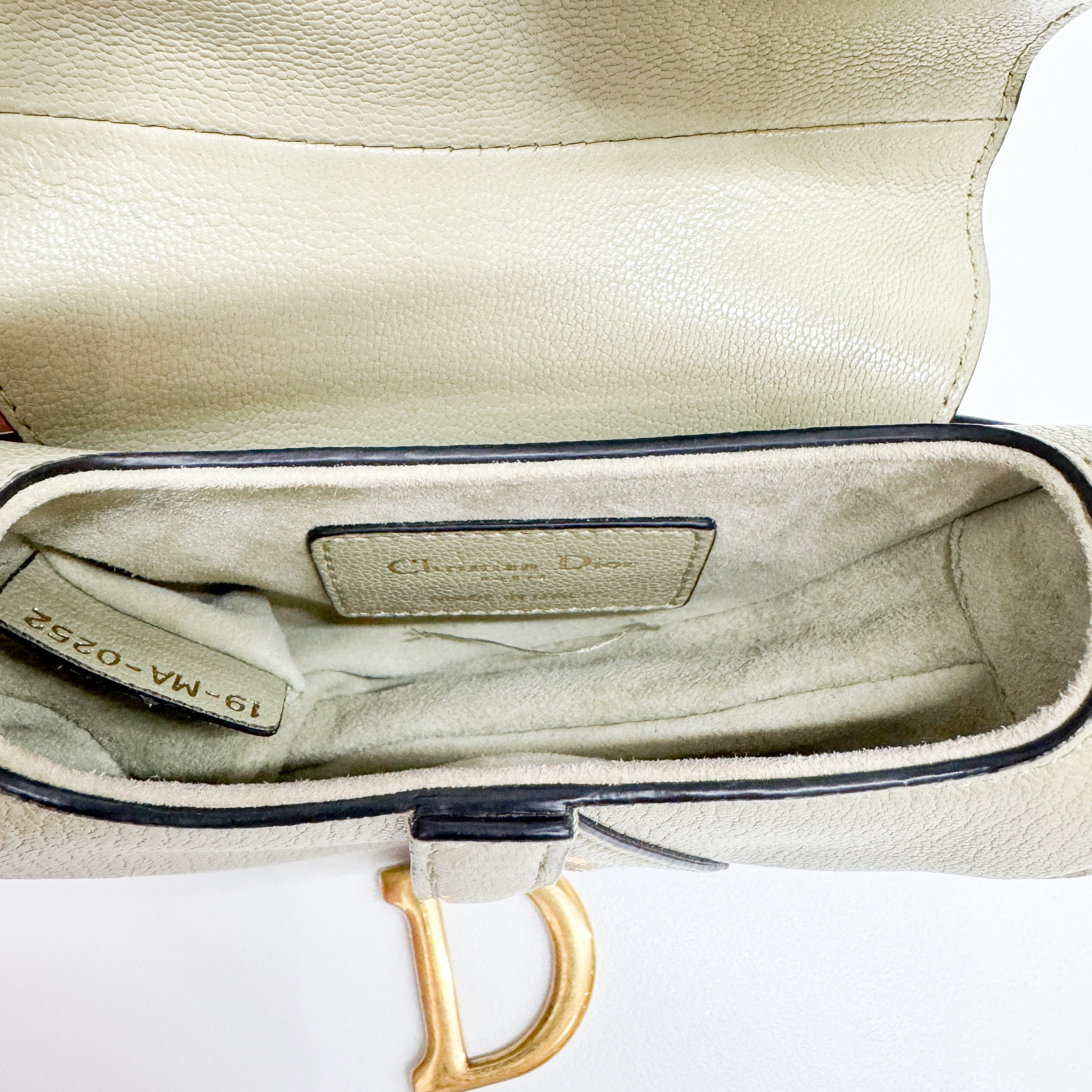 Micro Saddle Olive Green Shoulder Bag