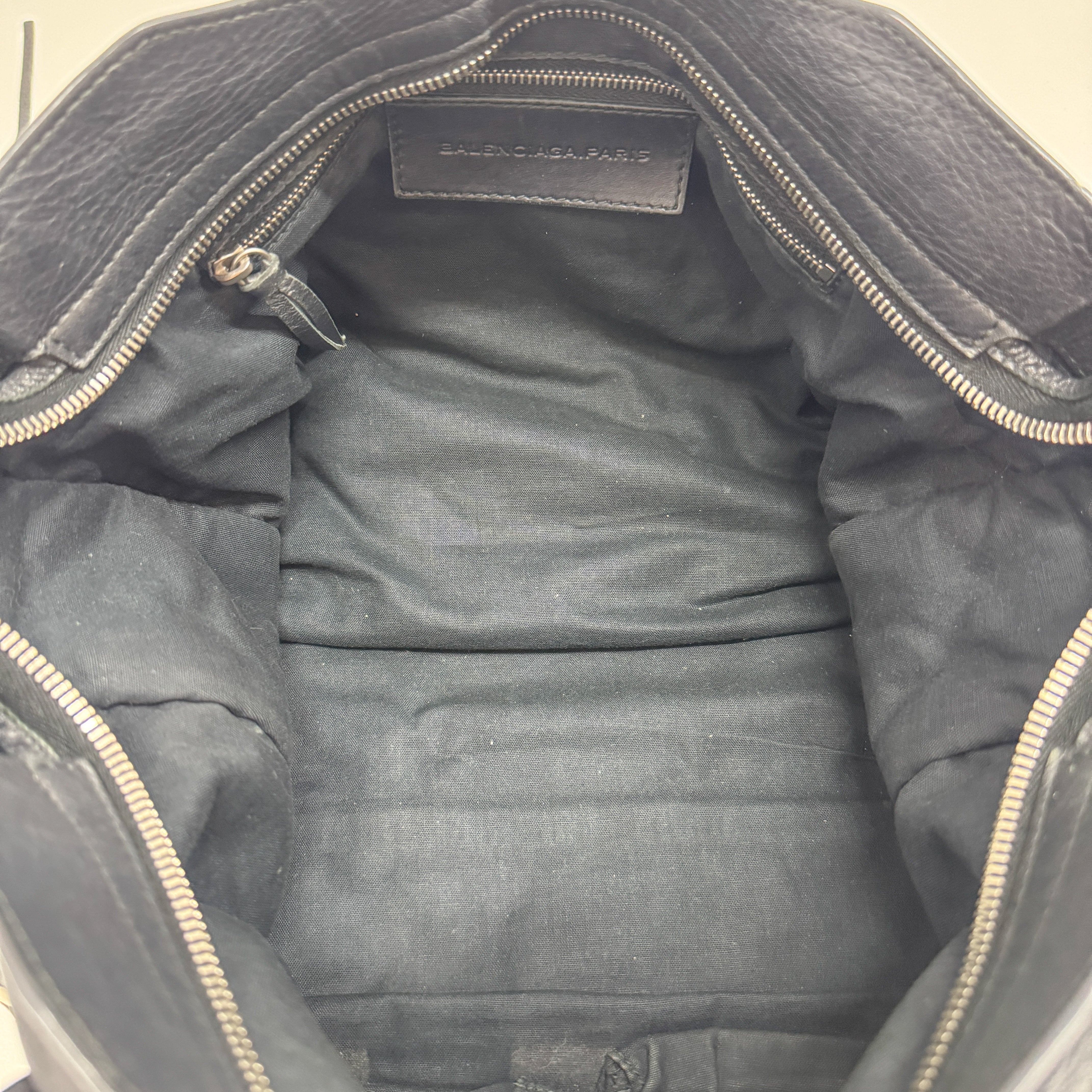 The City Black Leather Bag