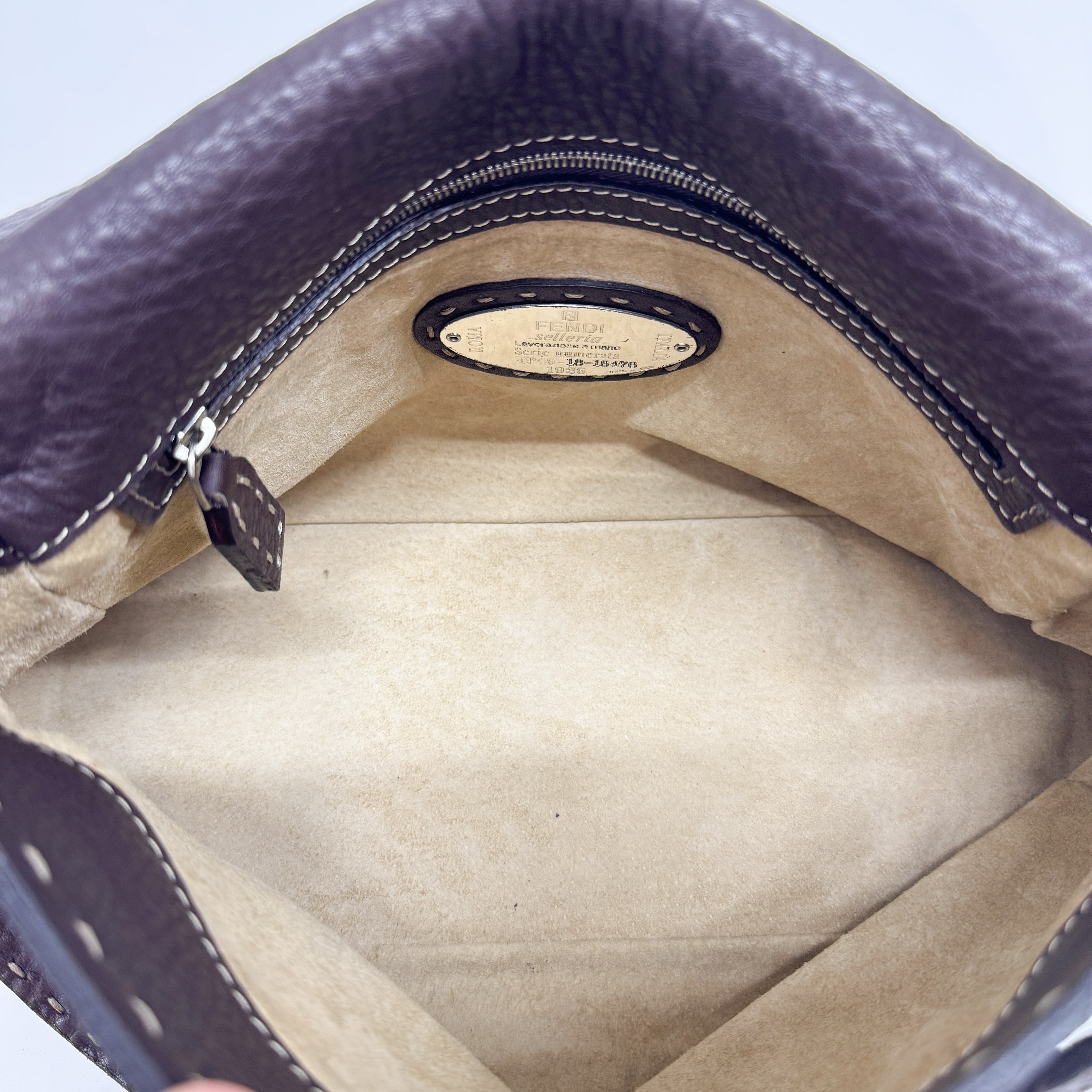 Selleria Brown Leather Mamma Baguette