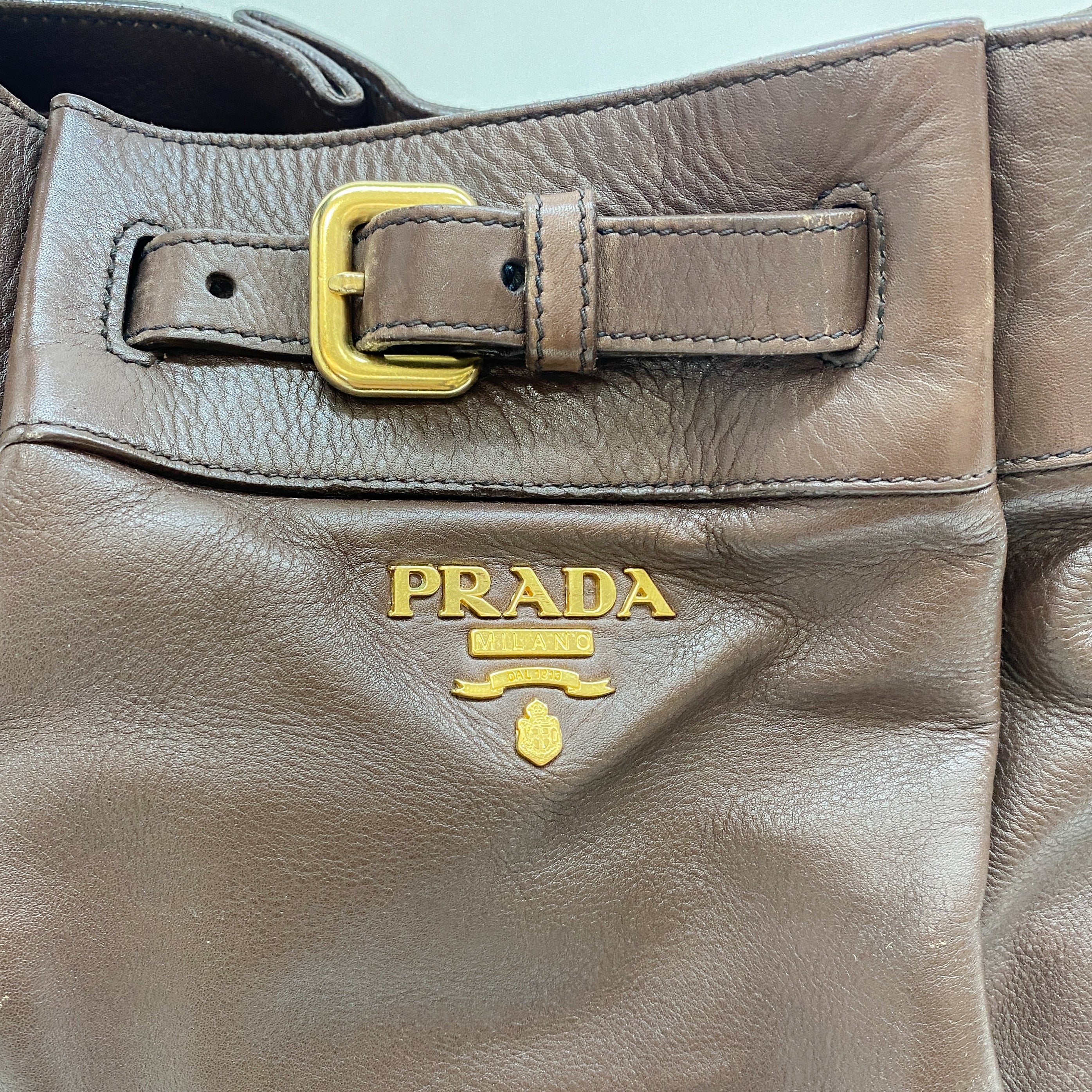 Brown Leather Shoulder Bag