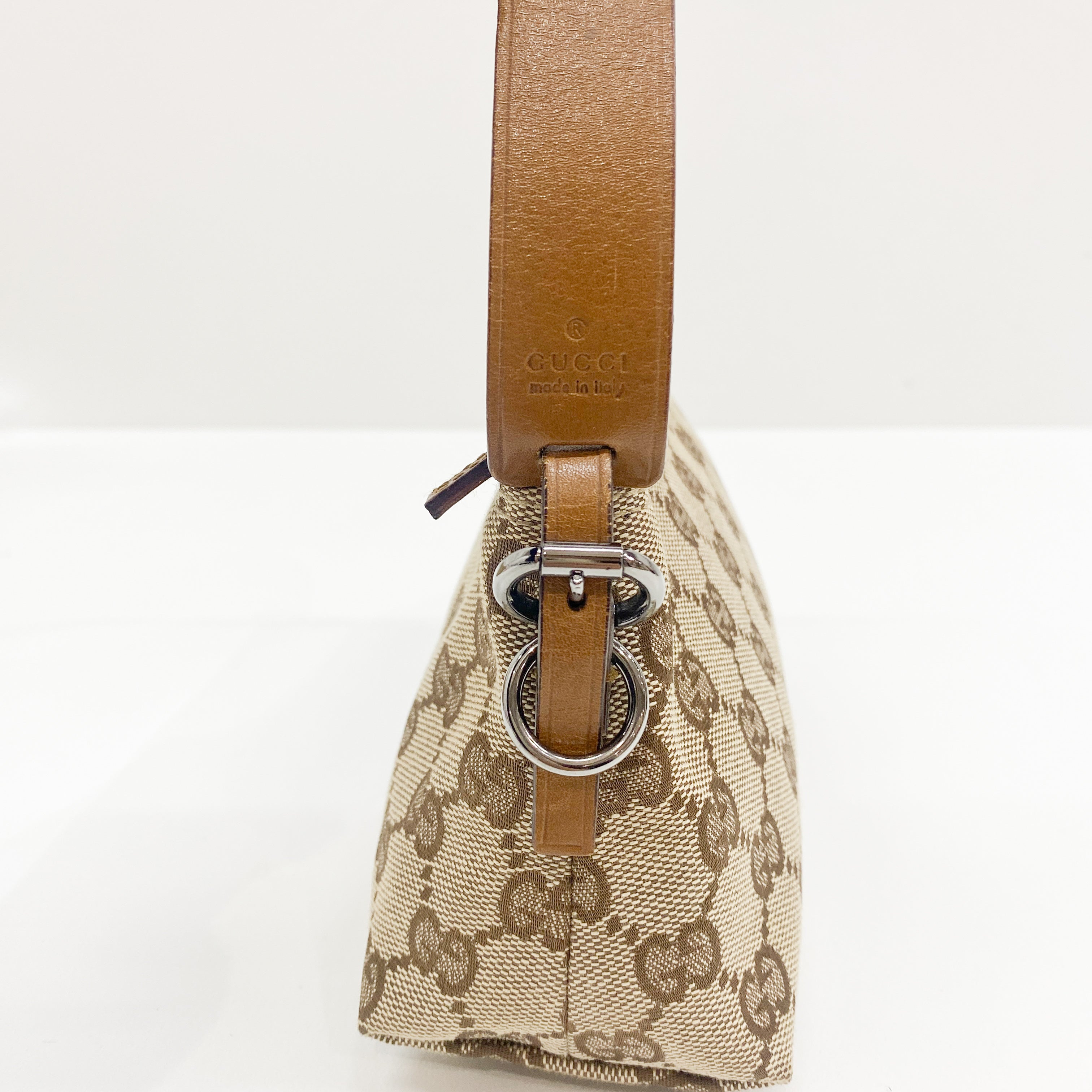 GG Canvas Brown Pouch Shoulder Bag