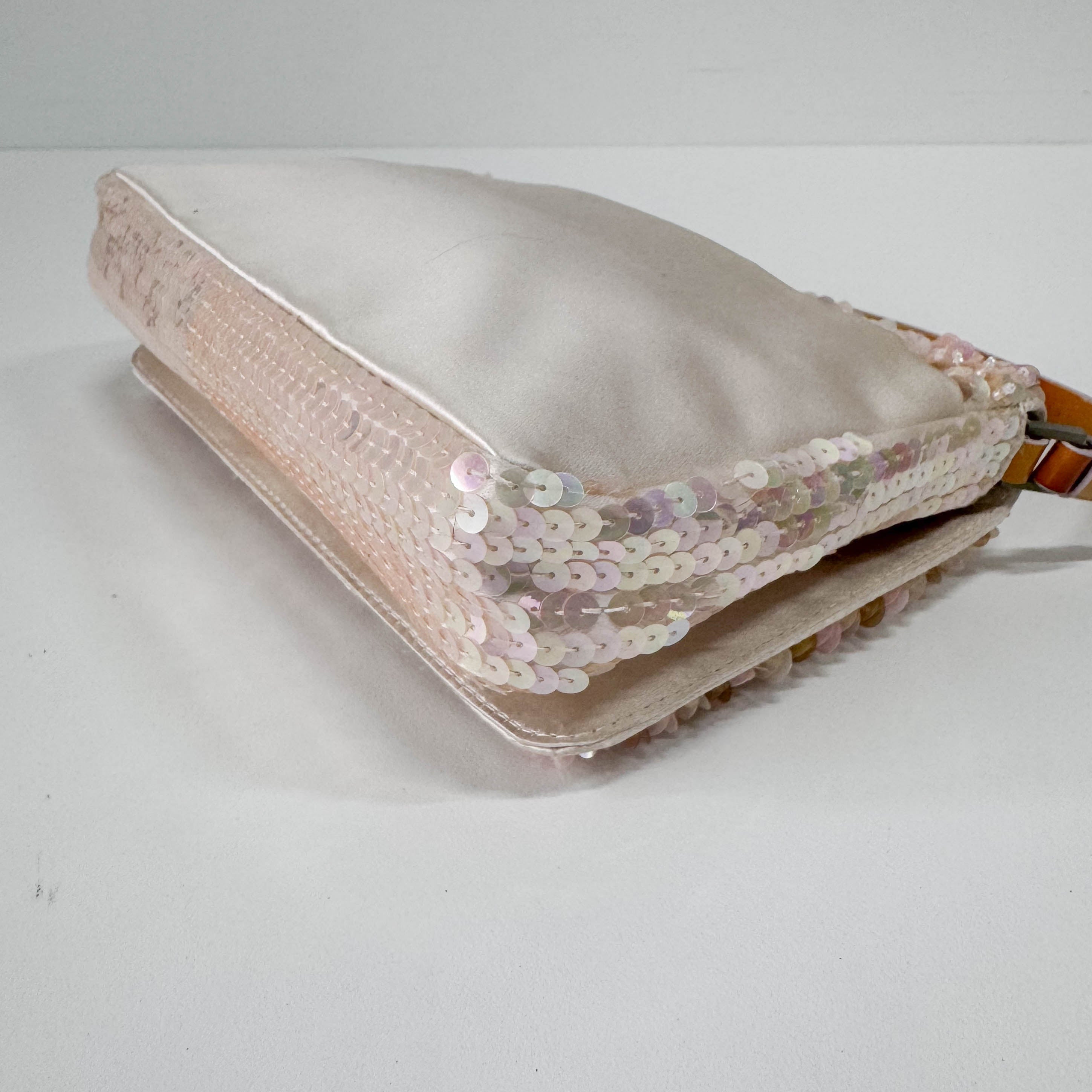 Pink Sequin Shoulder Bag