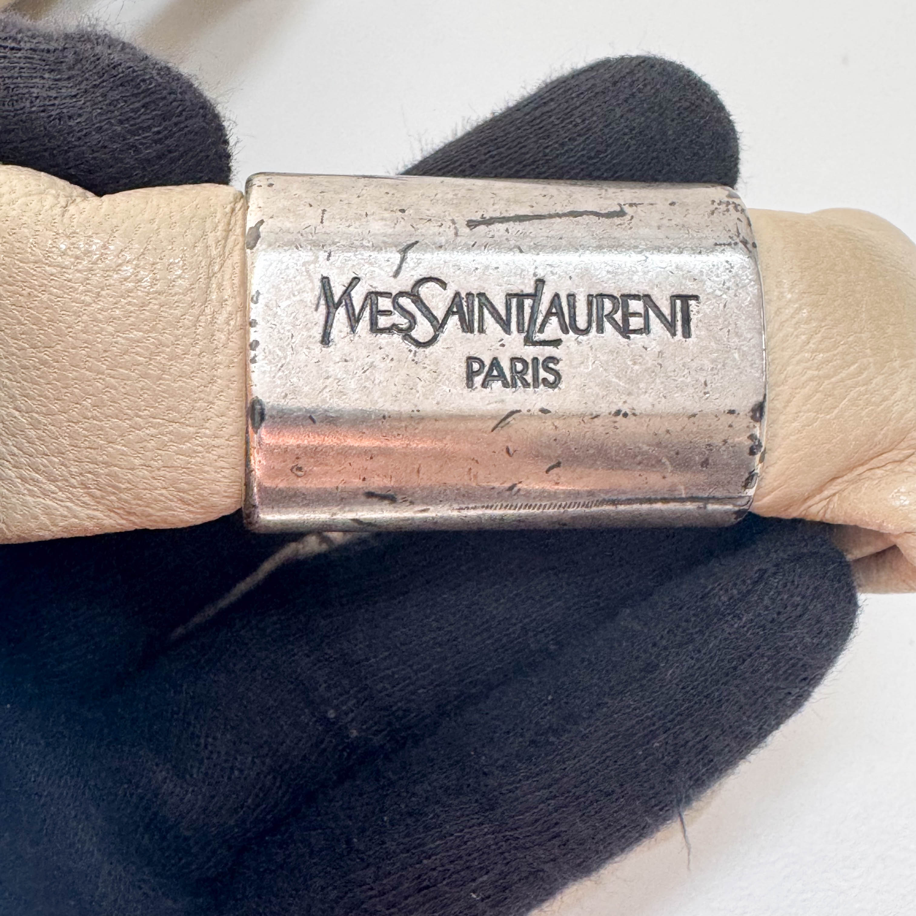 Saint-Tropez White Leather Shoulder Bag