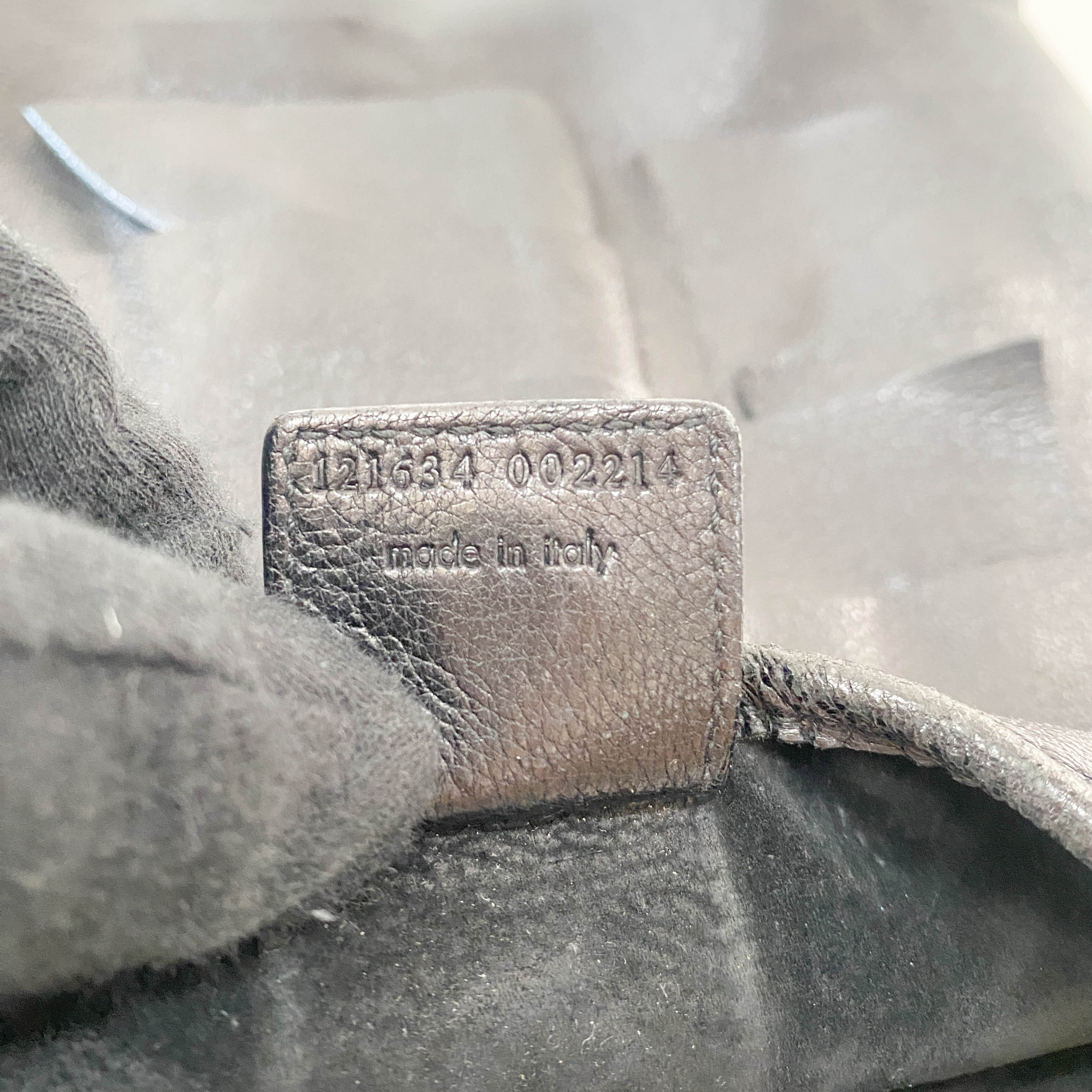 Saint Tropez Black Leather Shoulder Bag