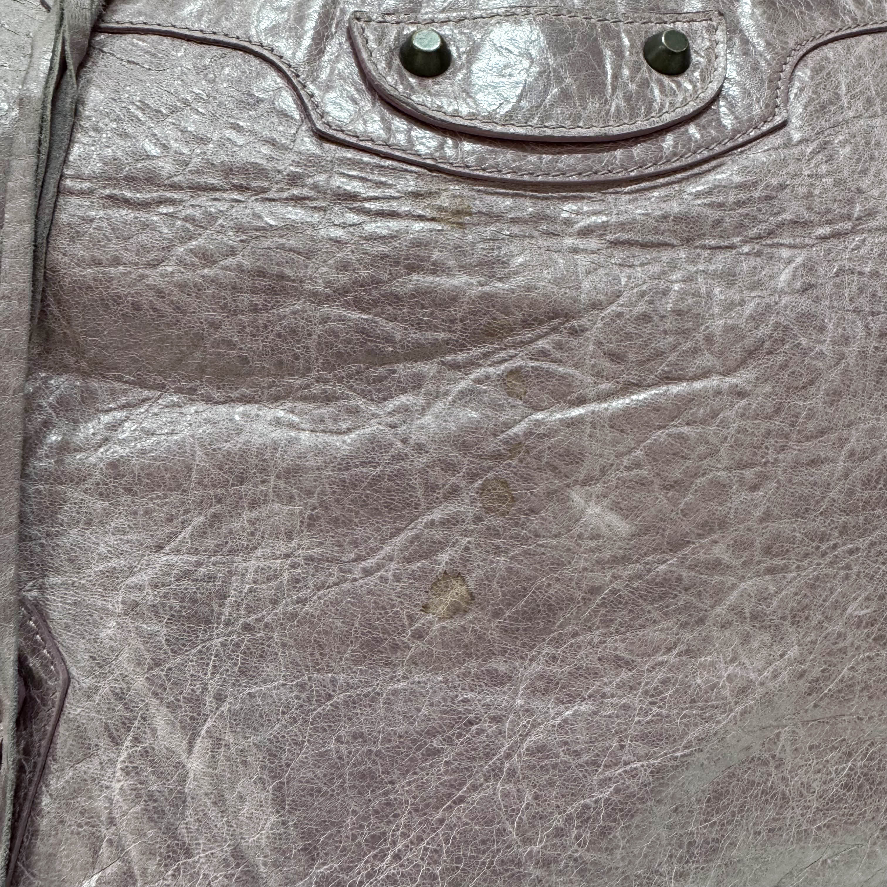 The Day Purple Leather Tote Bag