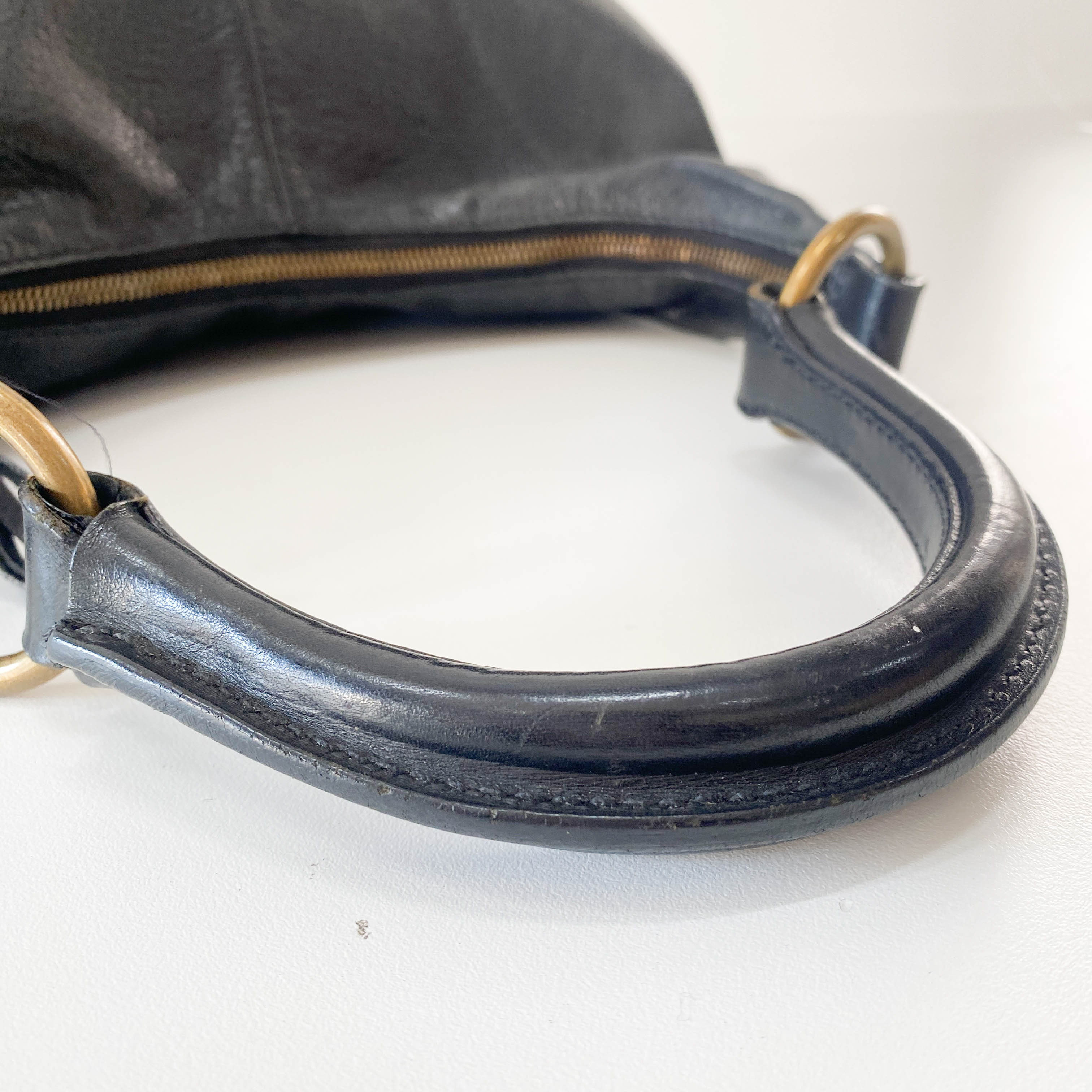 Black Leather Shoulder Bag