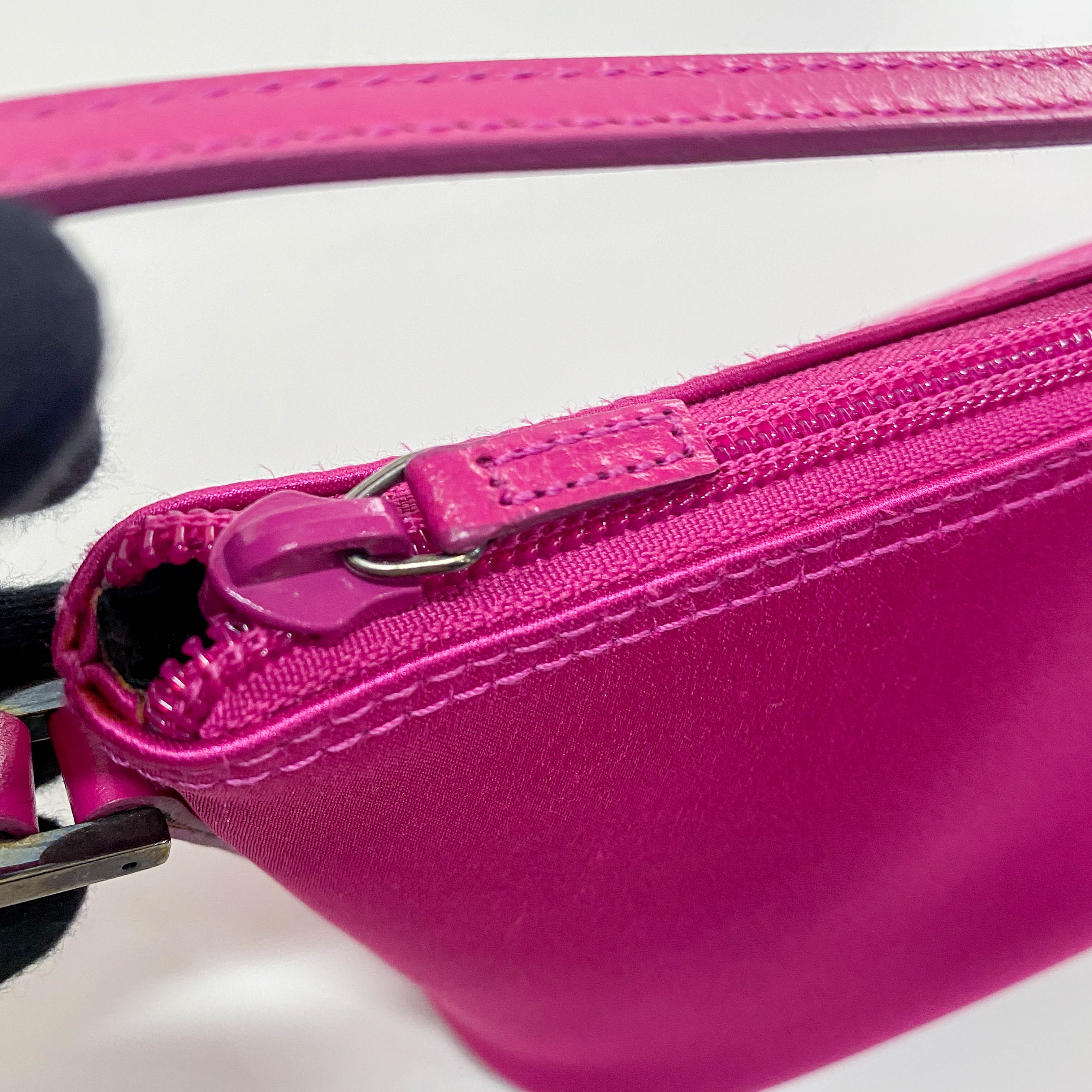 Boat Pink Satin Accessory Pouch