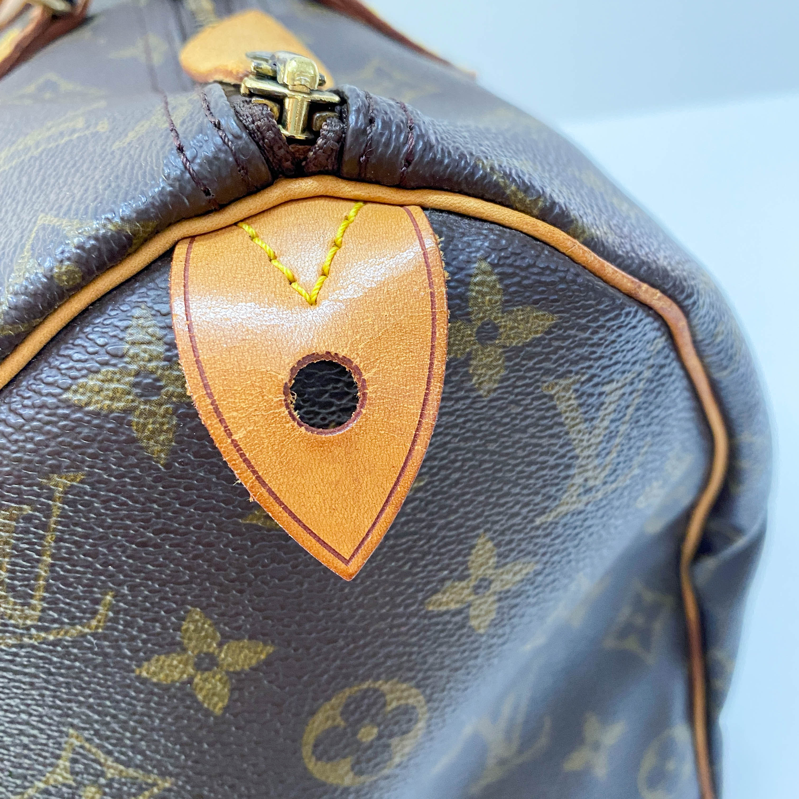 Speedy 40 Monogram Brown Coated Canvas Boston Bag