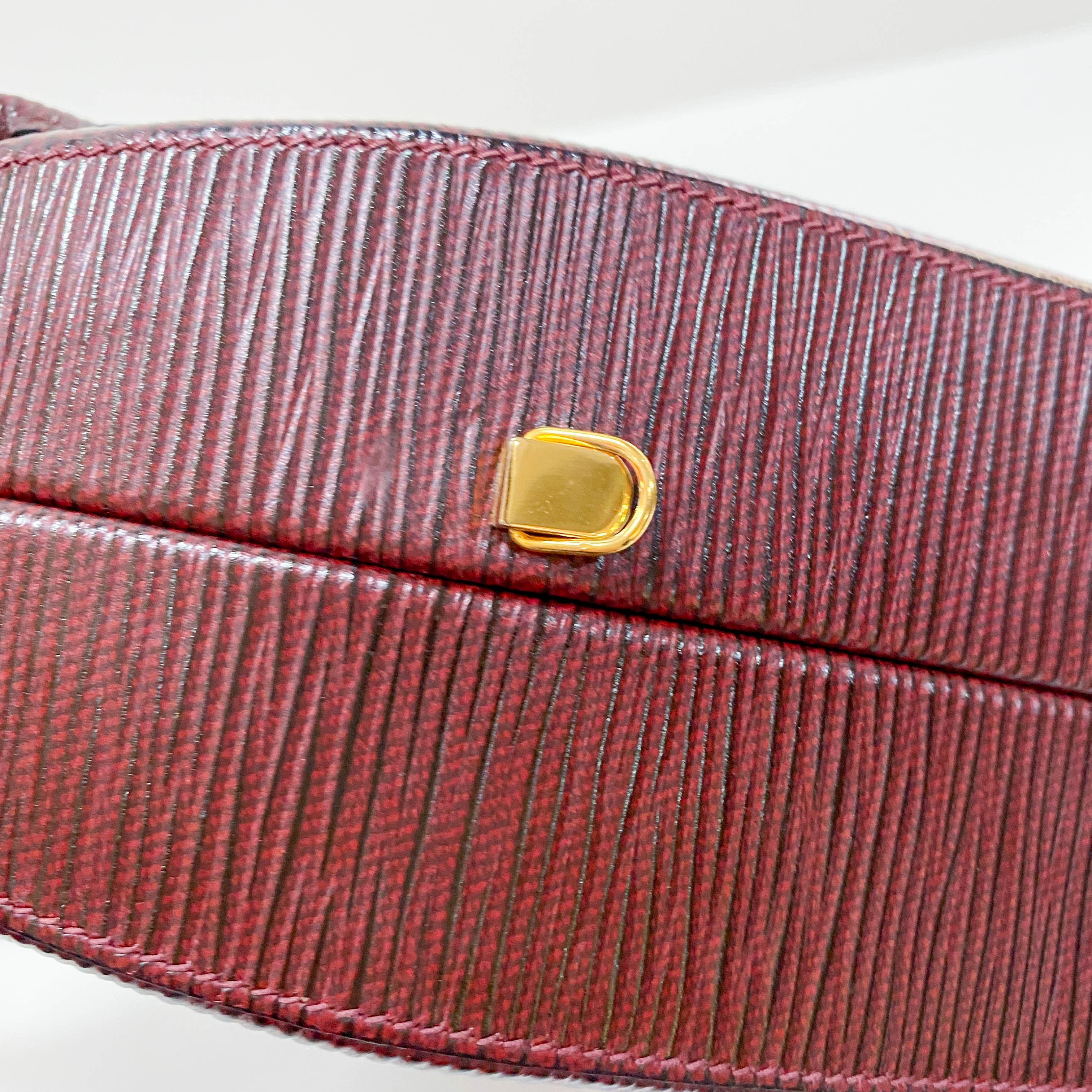 Vintage Red Leather Two Way bag