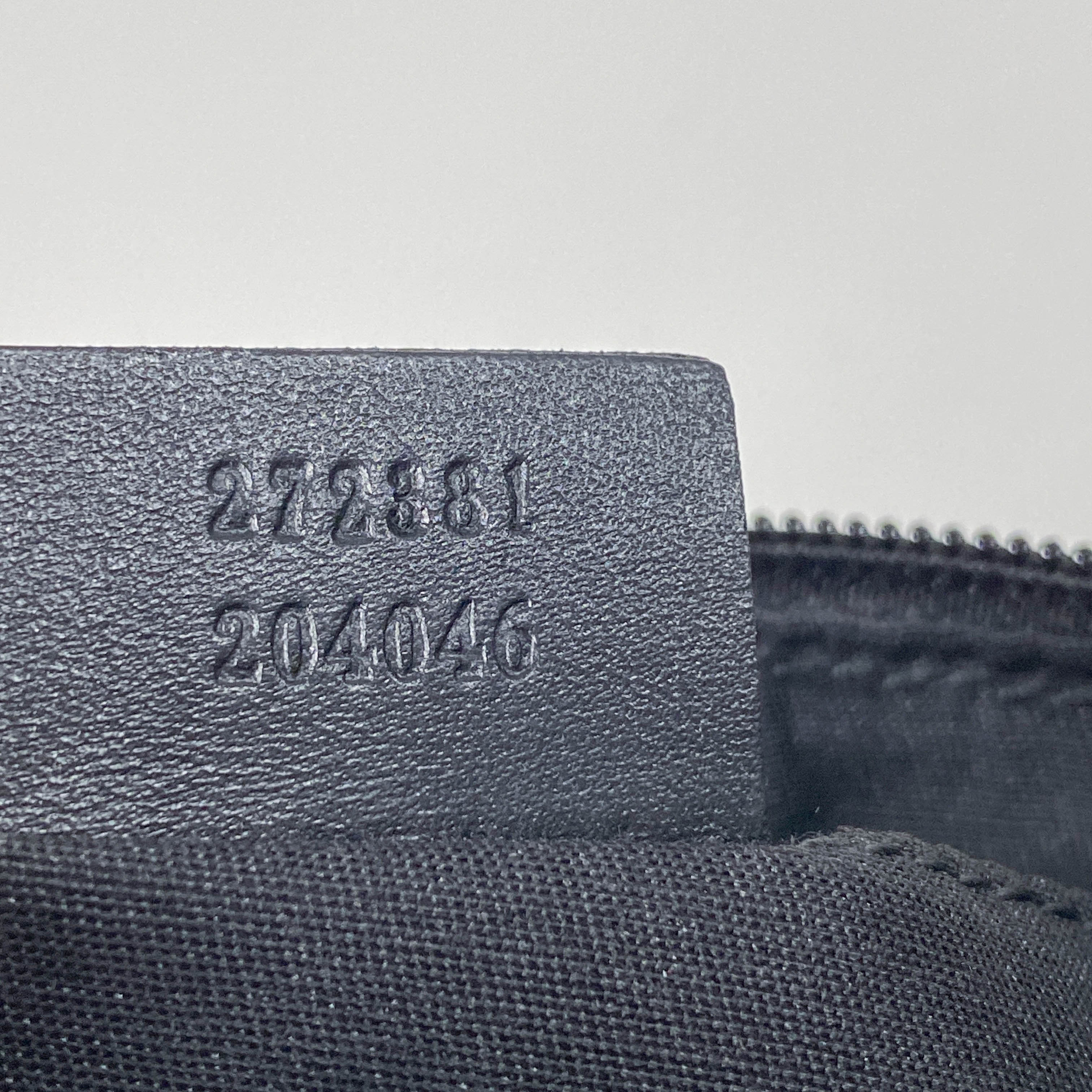 Small GG Canvas Black Shoulder Bag