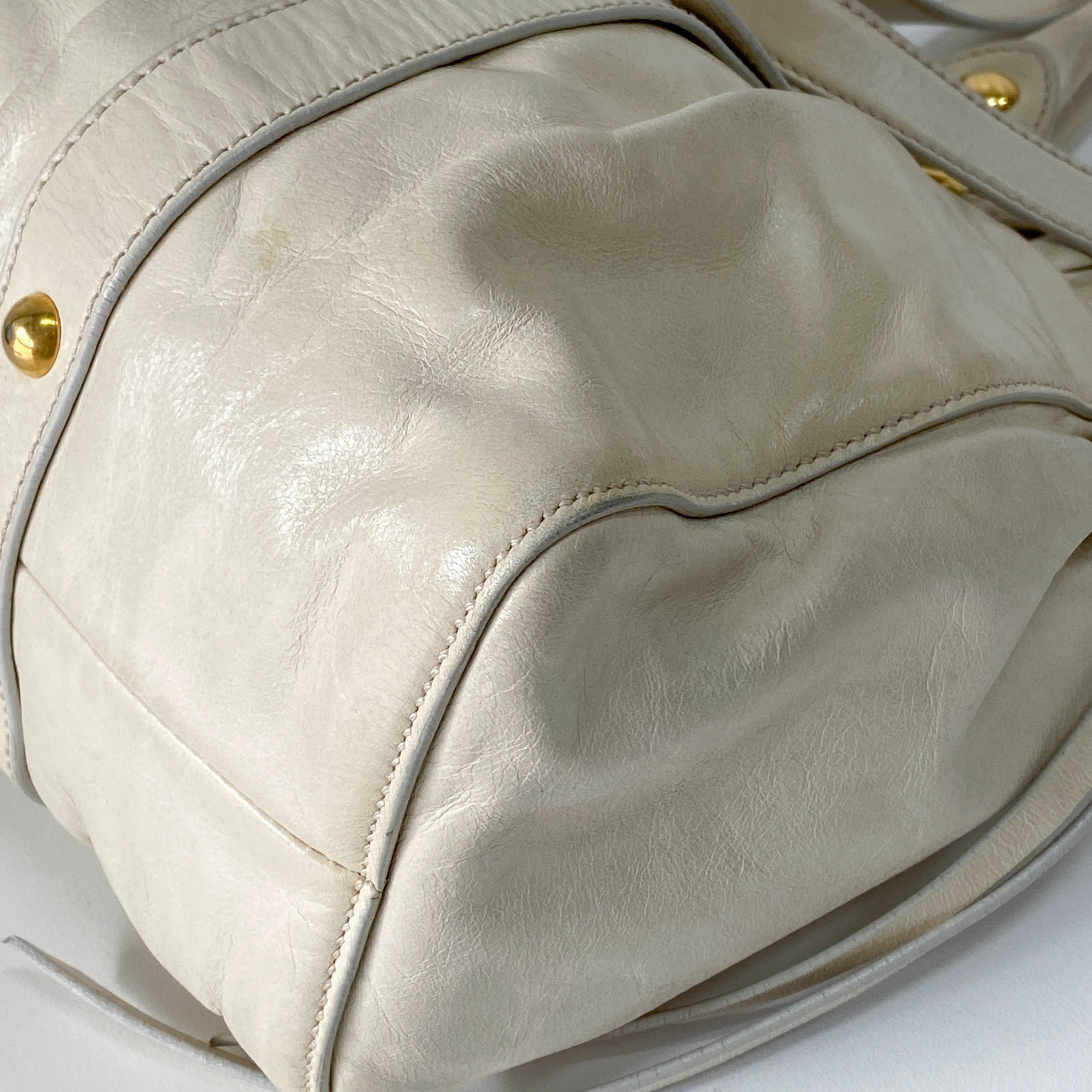 Vitello Light Green Calfskin Leather Two Way Bag