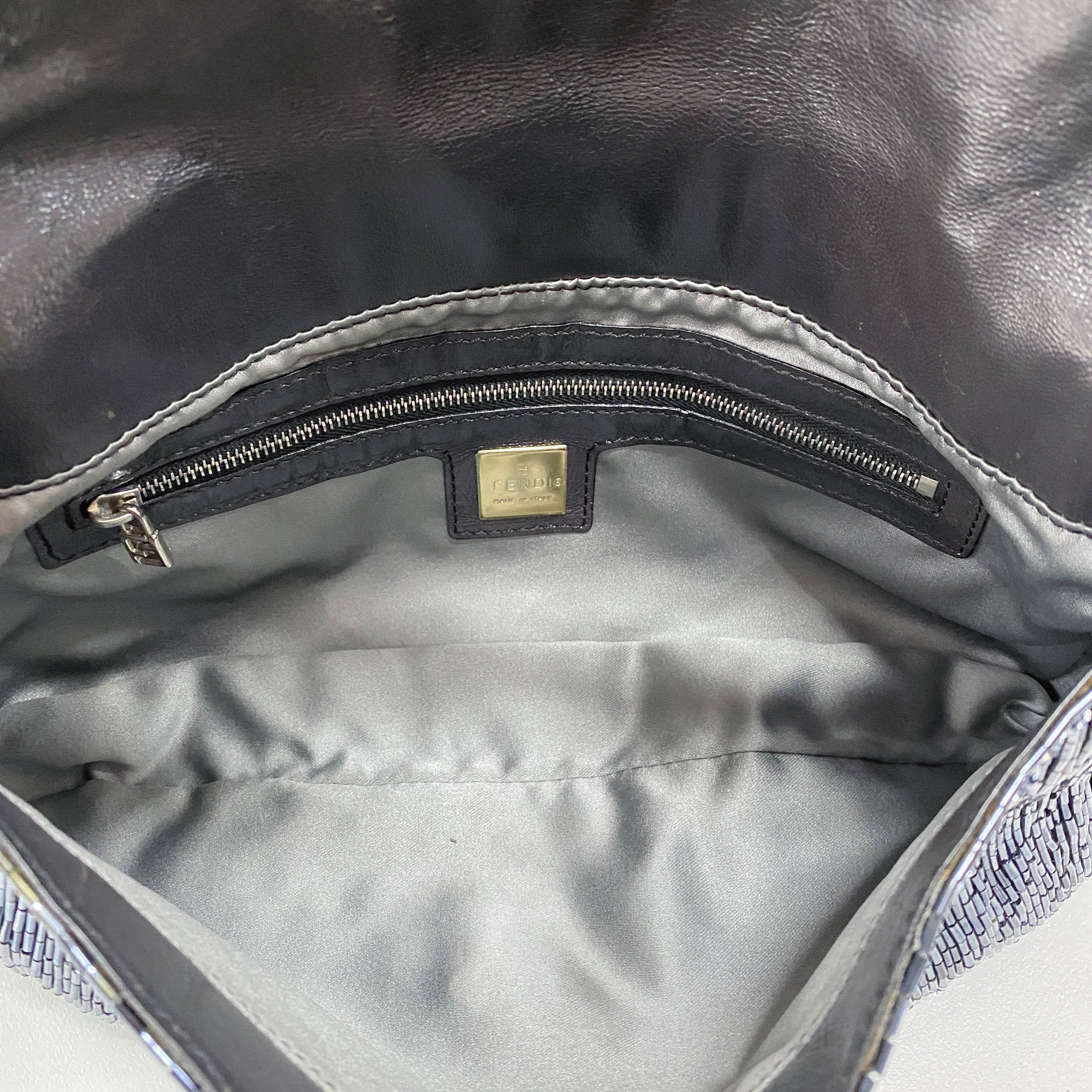 Baguette Black Beads Shoulder Bag