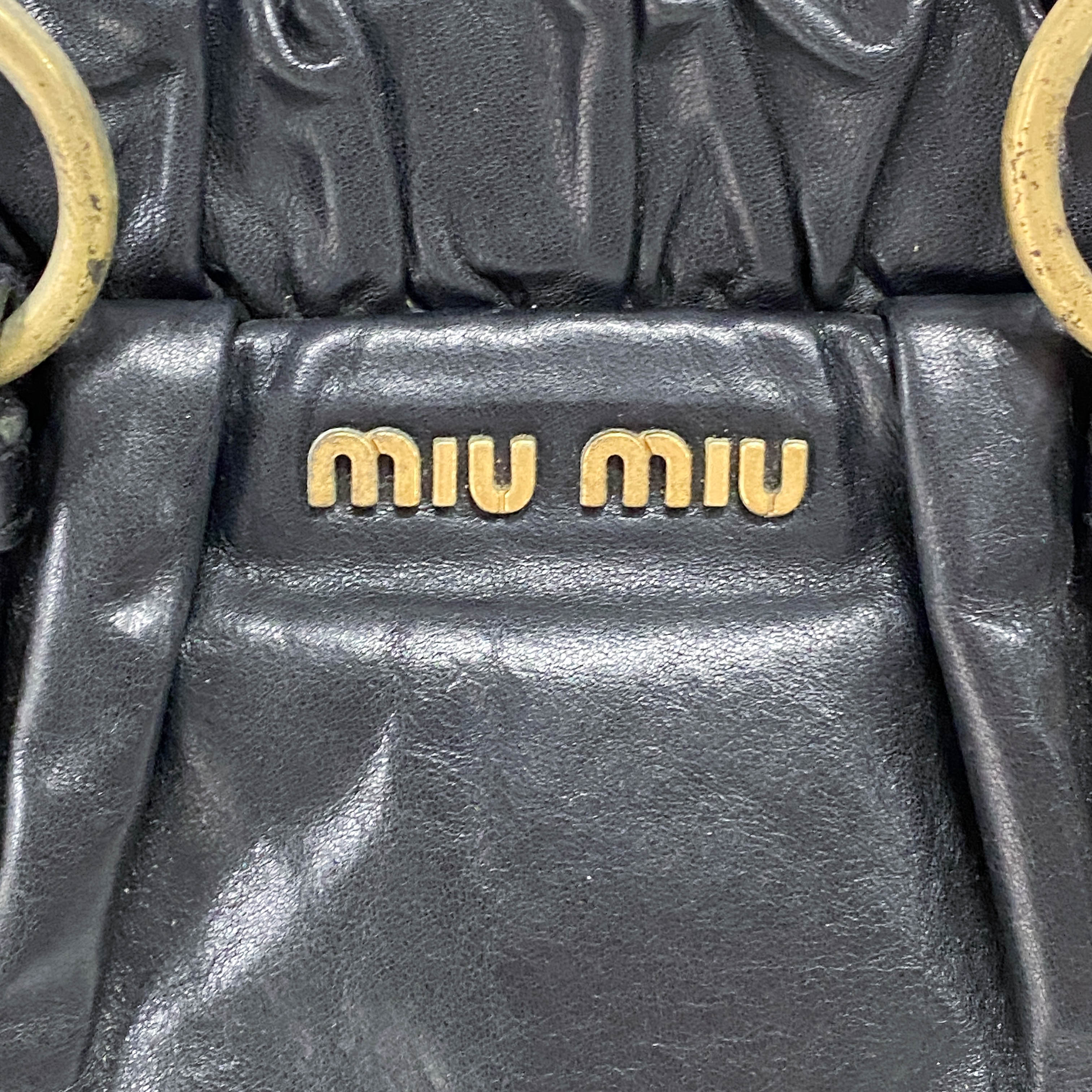 Vitello Black Leather Two Way Bag