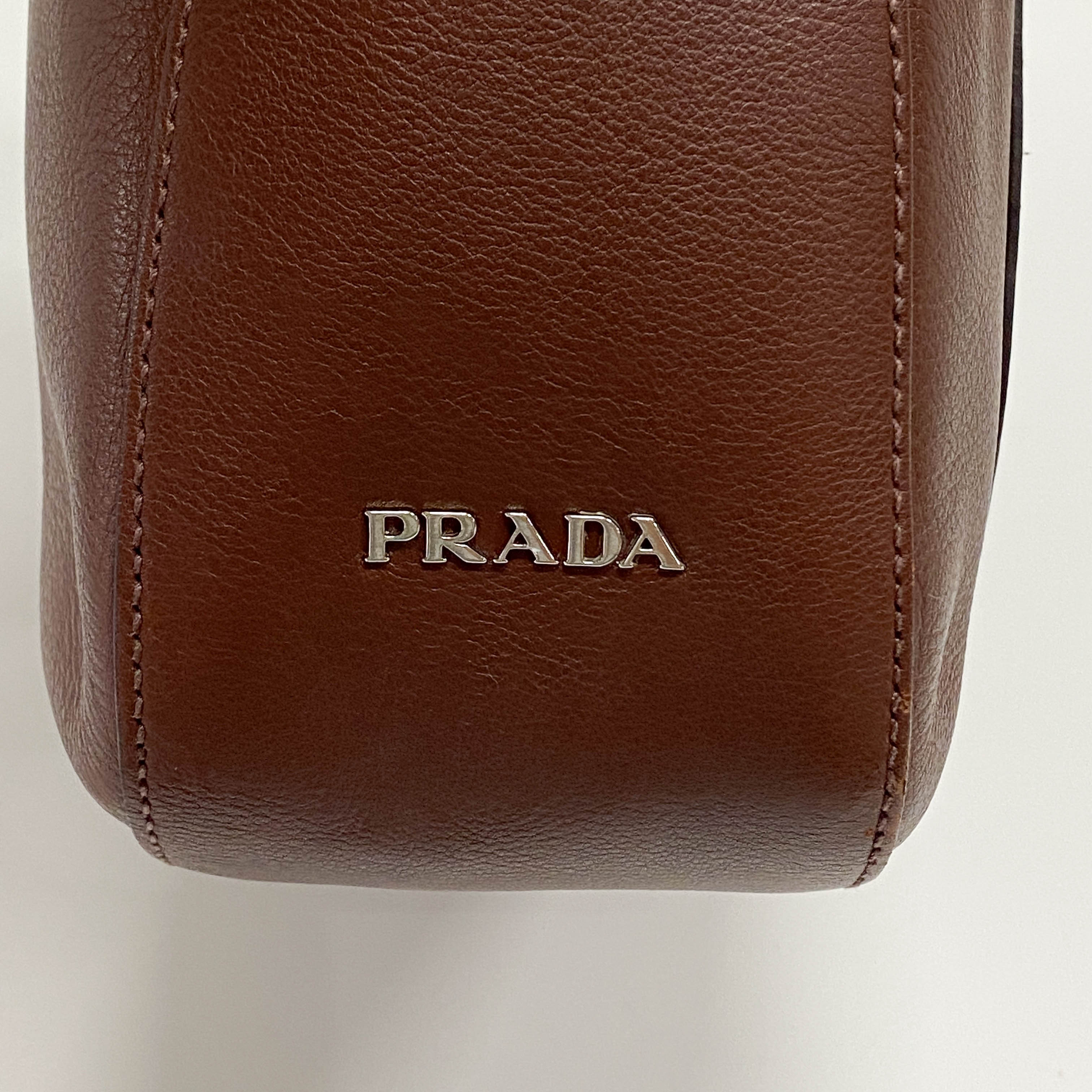 Dark Brown Leather Hobo Bag