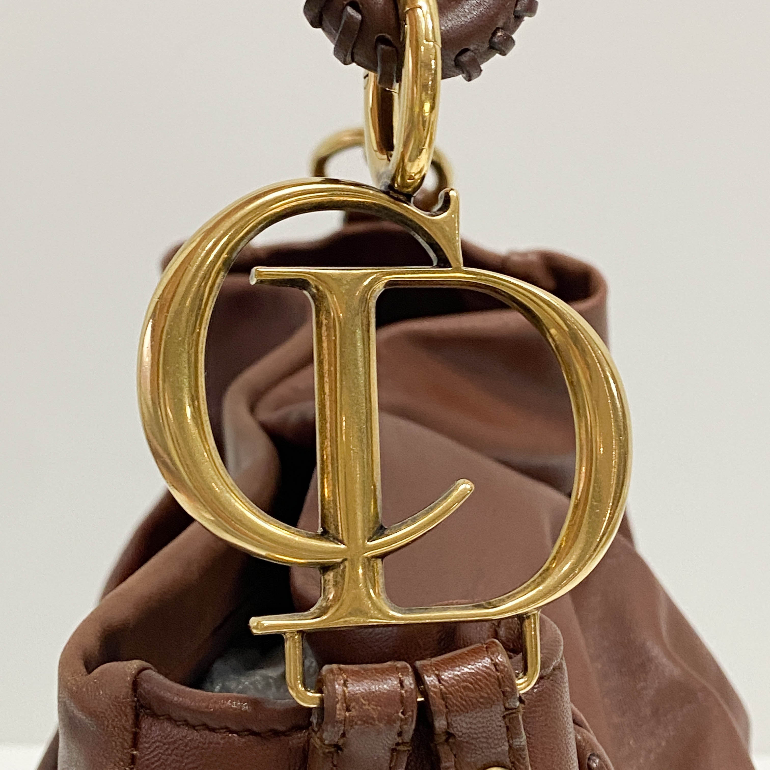 Brown Nappa Leather Shoulder Bag