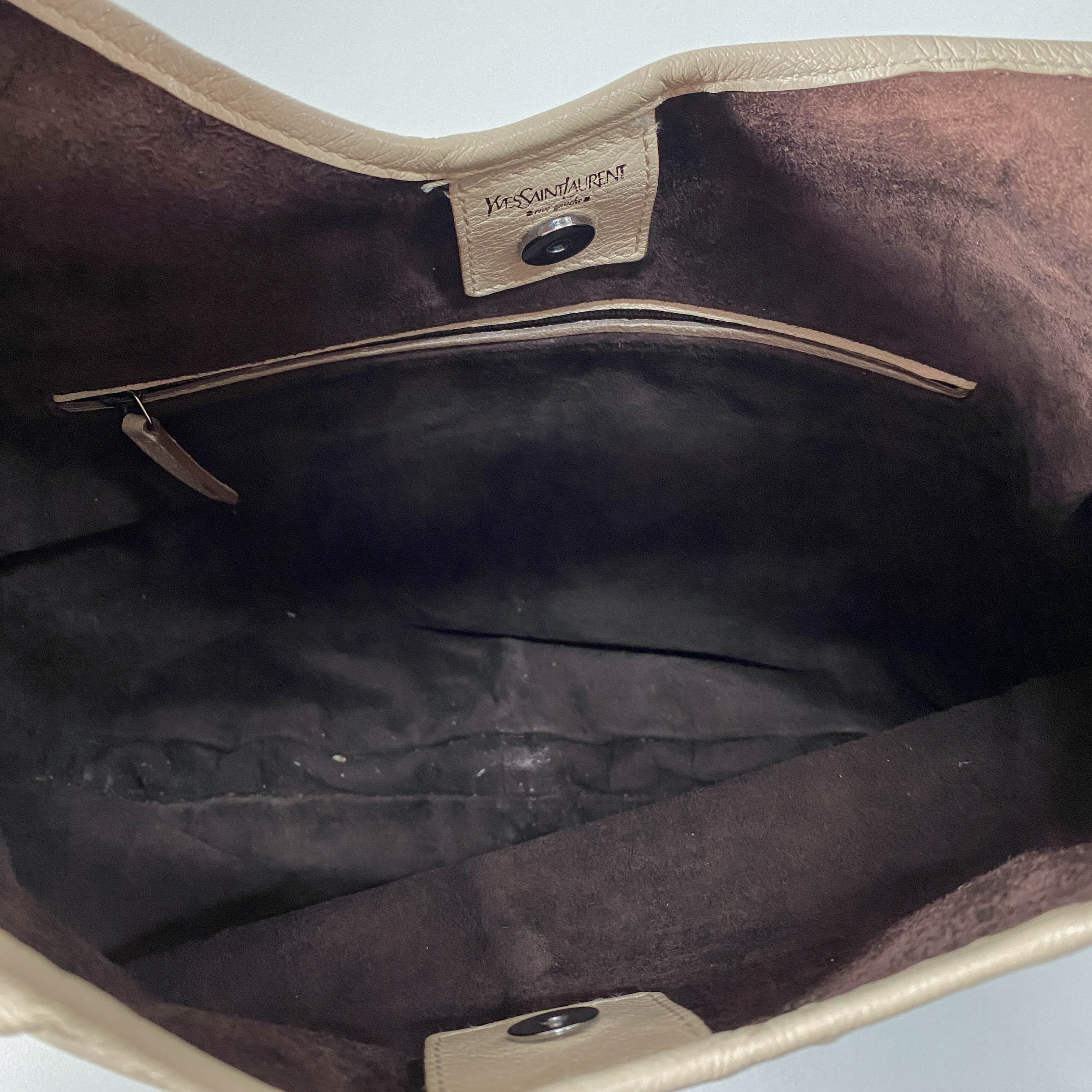 Mombasa Beige Leather Shoulder Bag