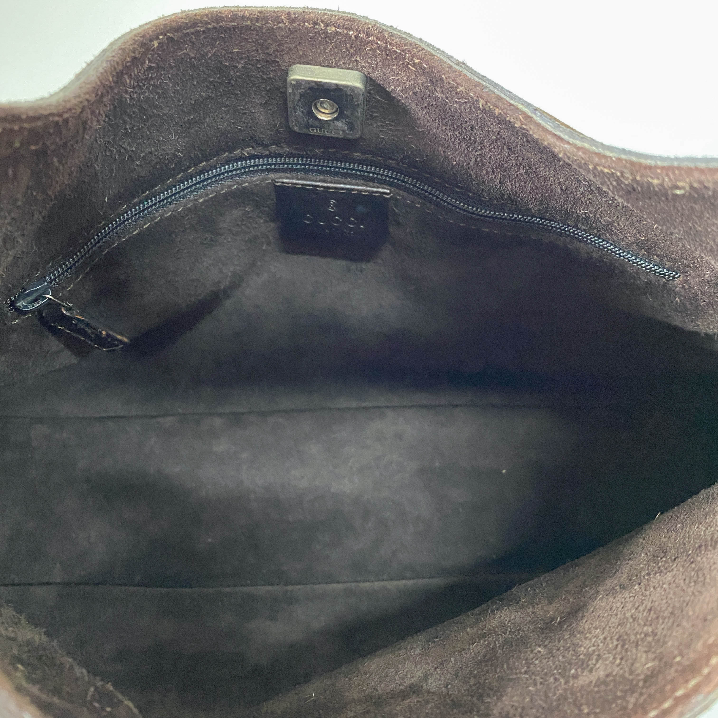 Brown Suede Shoulder Bag