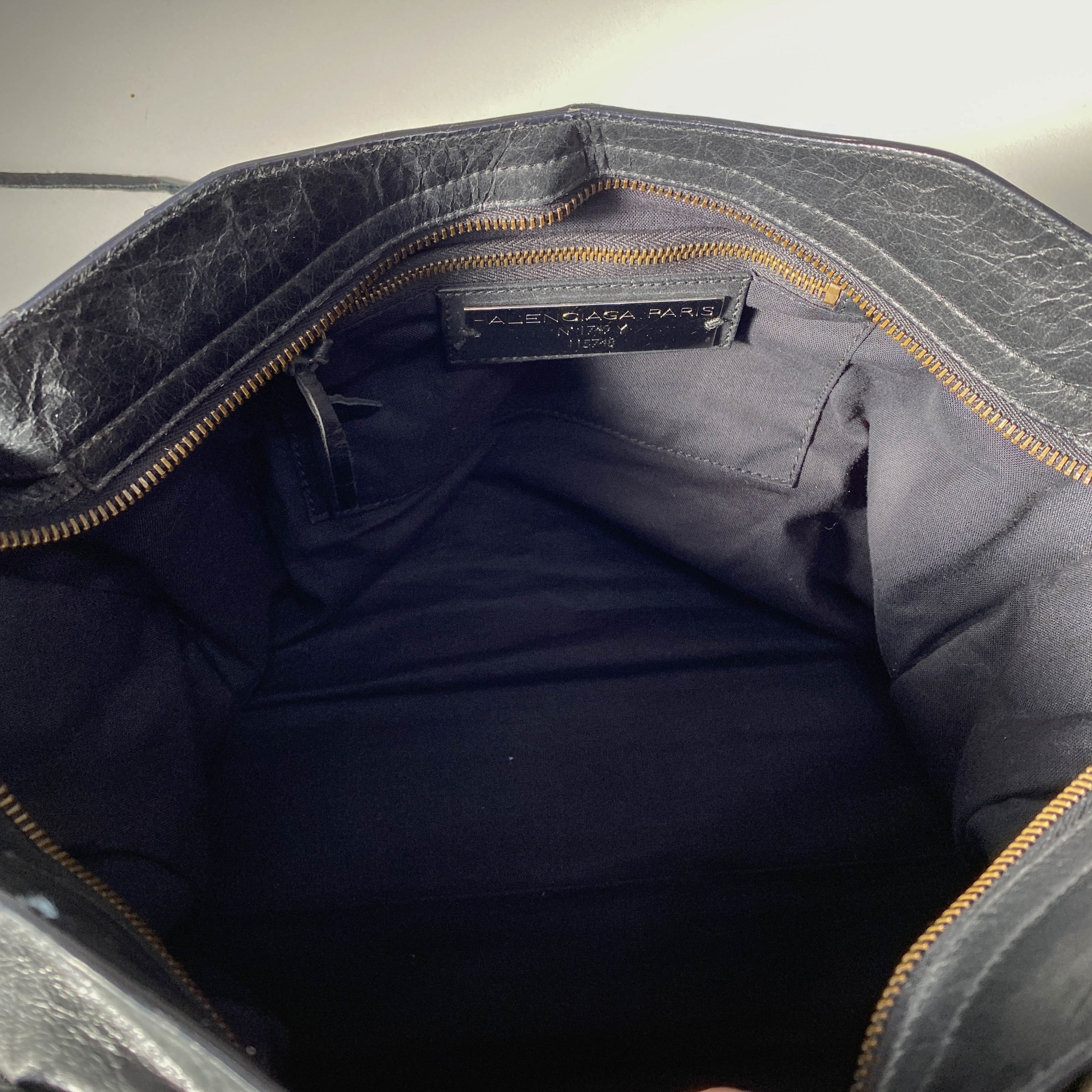 The City Black Leather Two Way Bag