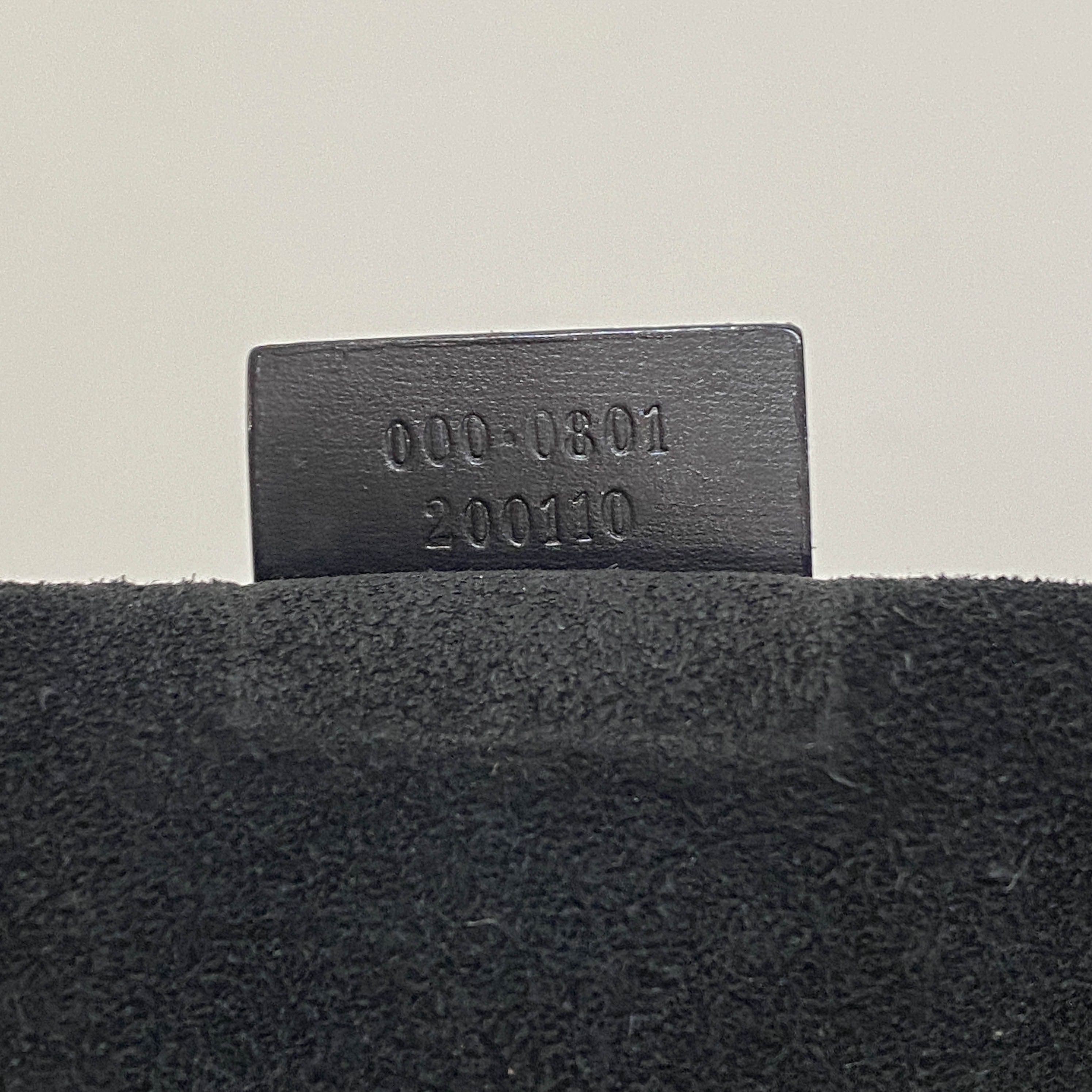 GG Black Suede Handbag