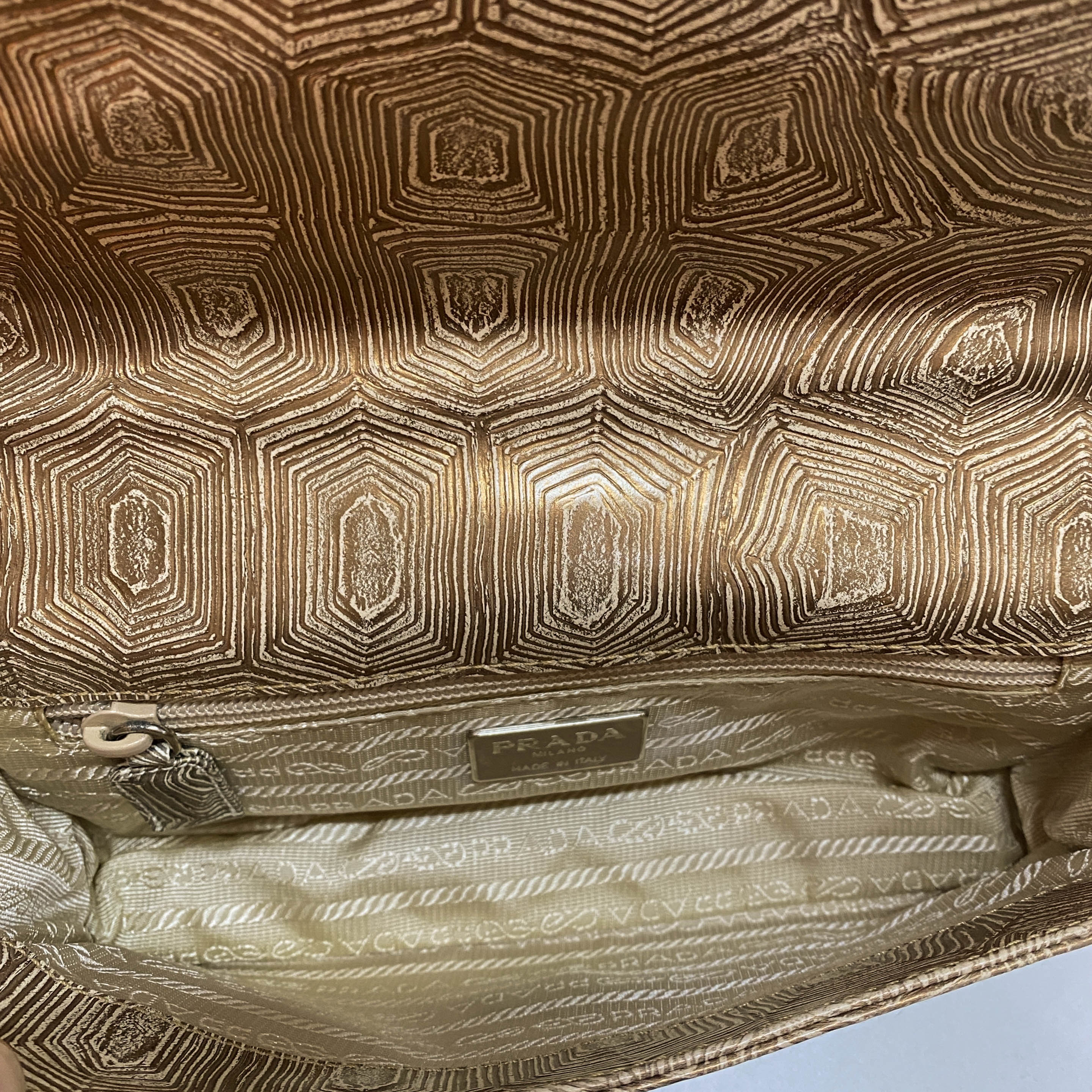 Metallic Leather Shoulder Bag