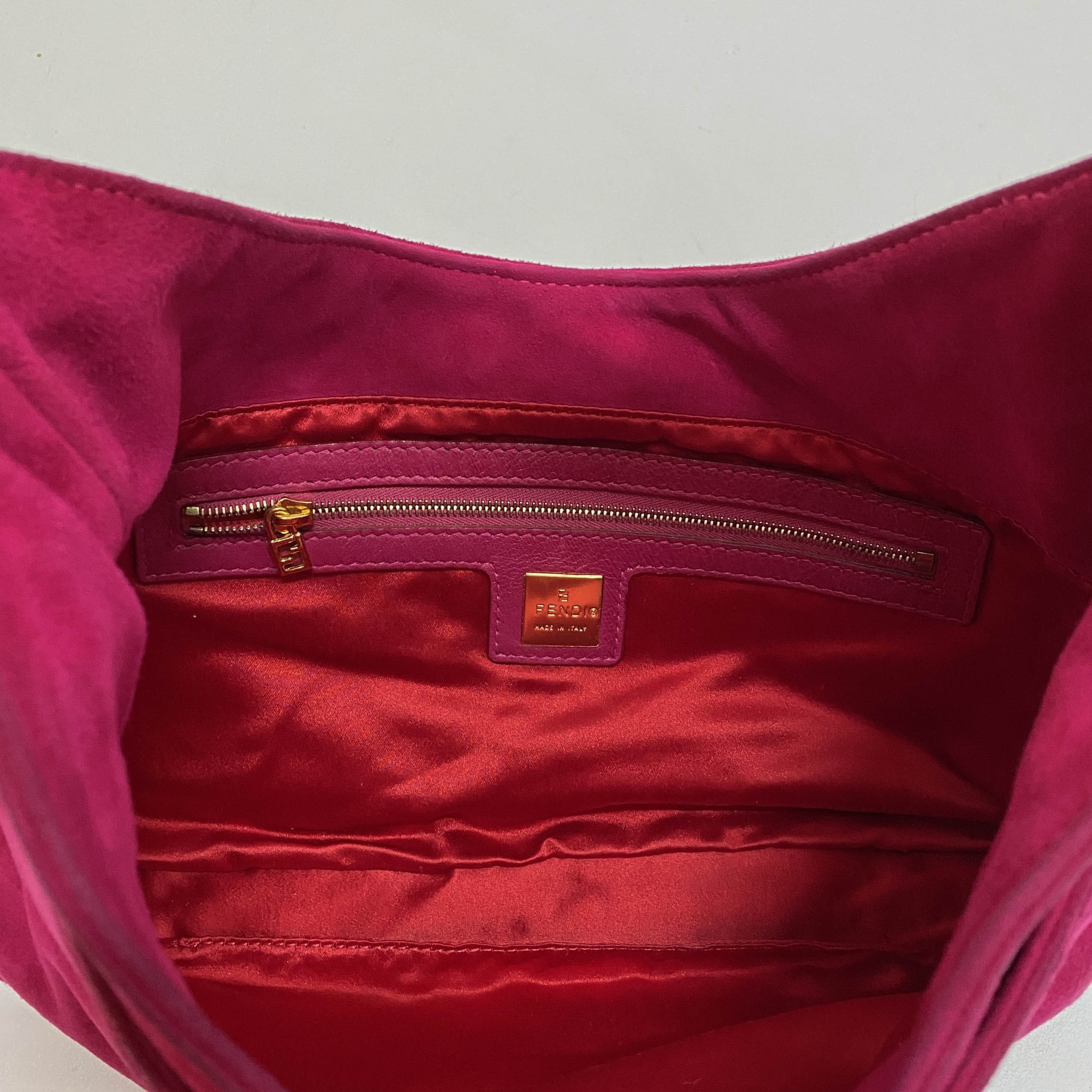 Pink Suede Hobo