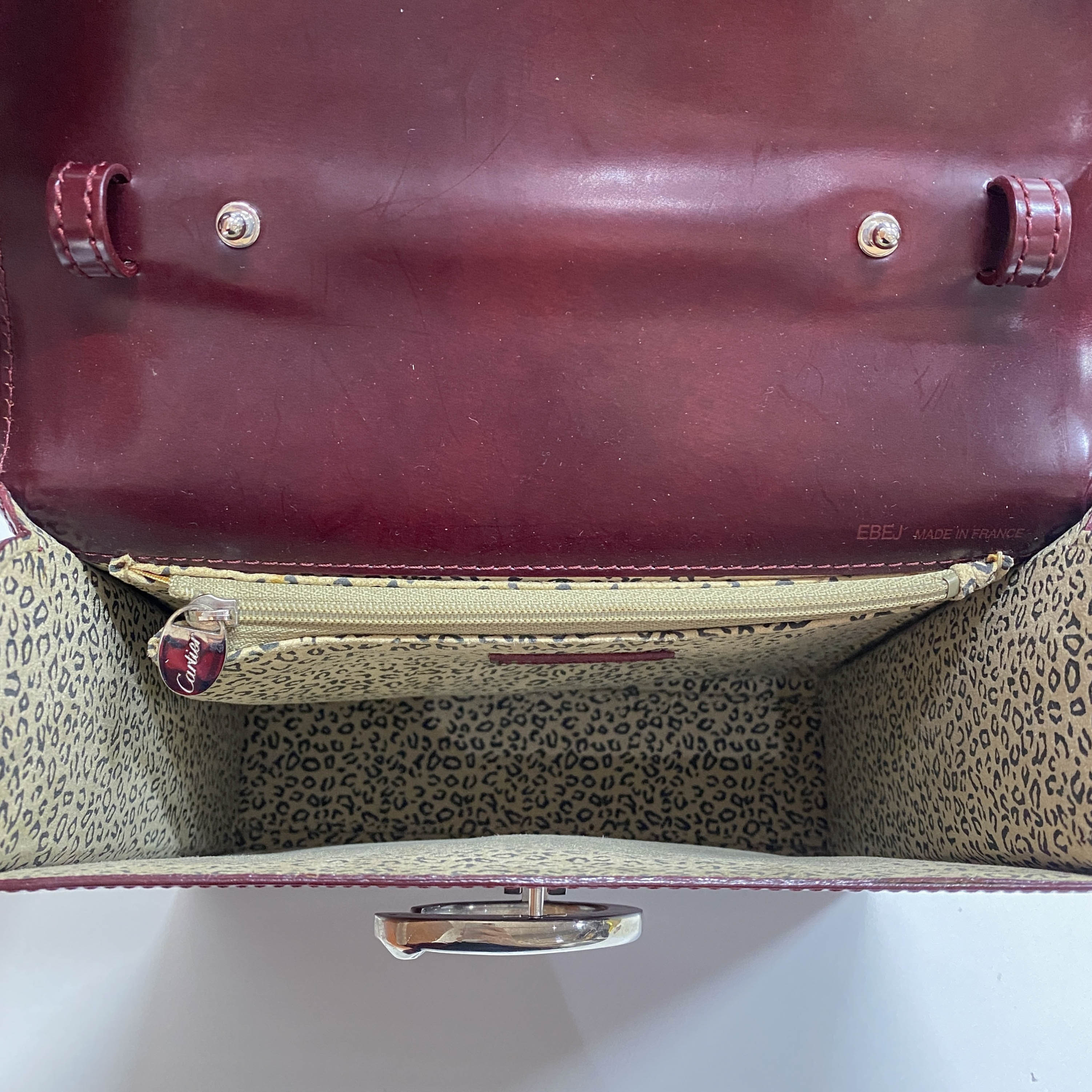 Panthère de Cartier Top Handle Leather Bag