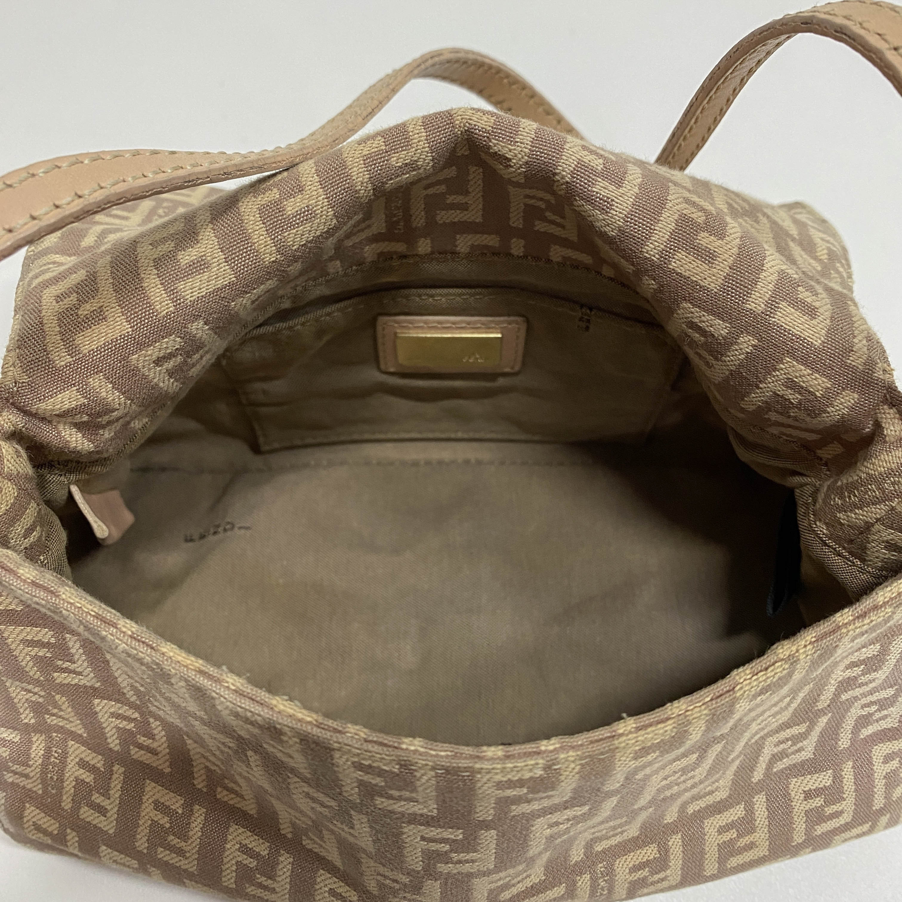 Zucchino Mini Mamma Baguette Pink Canvas Shoulder Bag