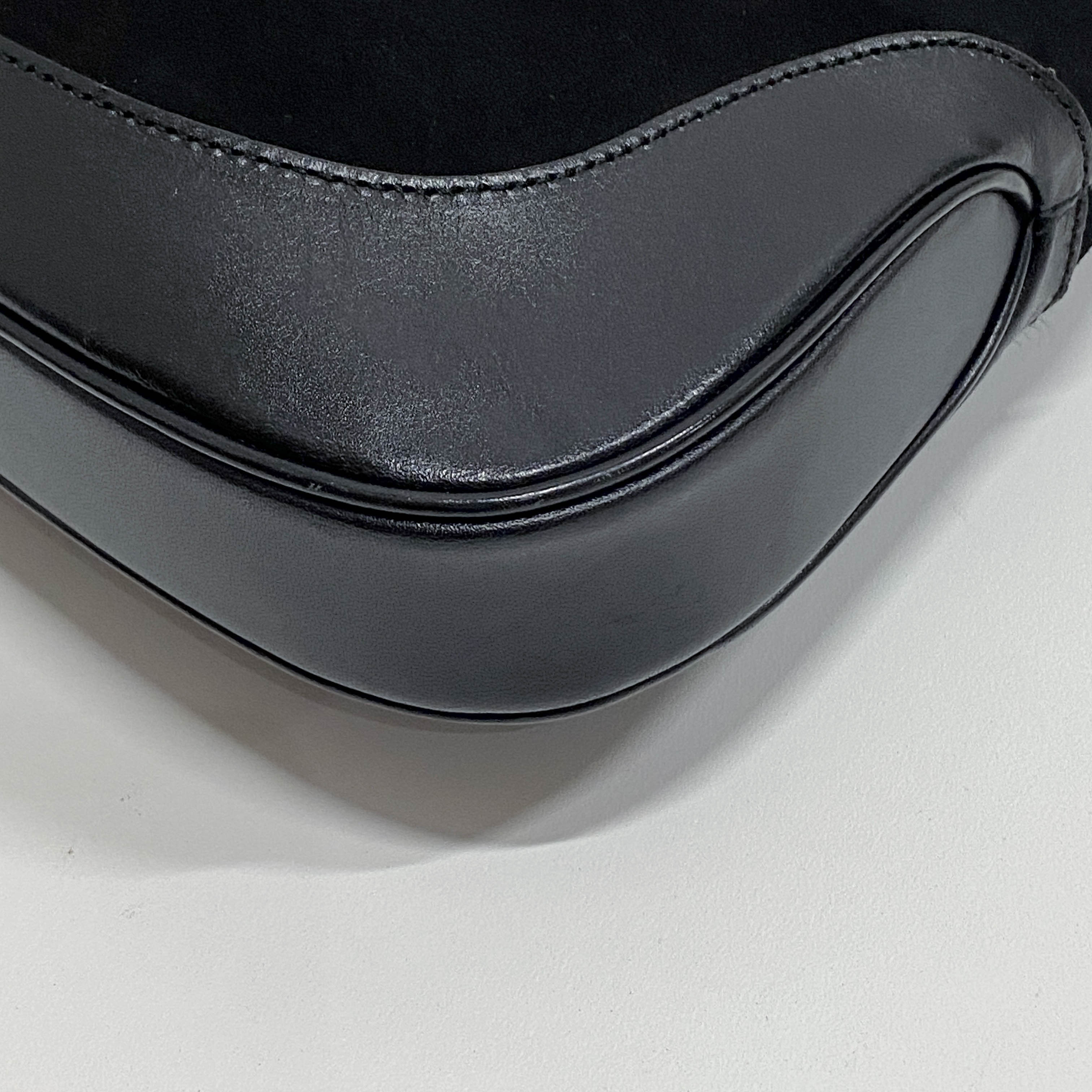 Jackie Black Suede Shoulder Bag